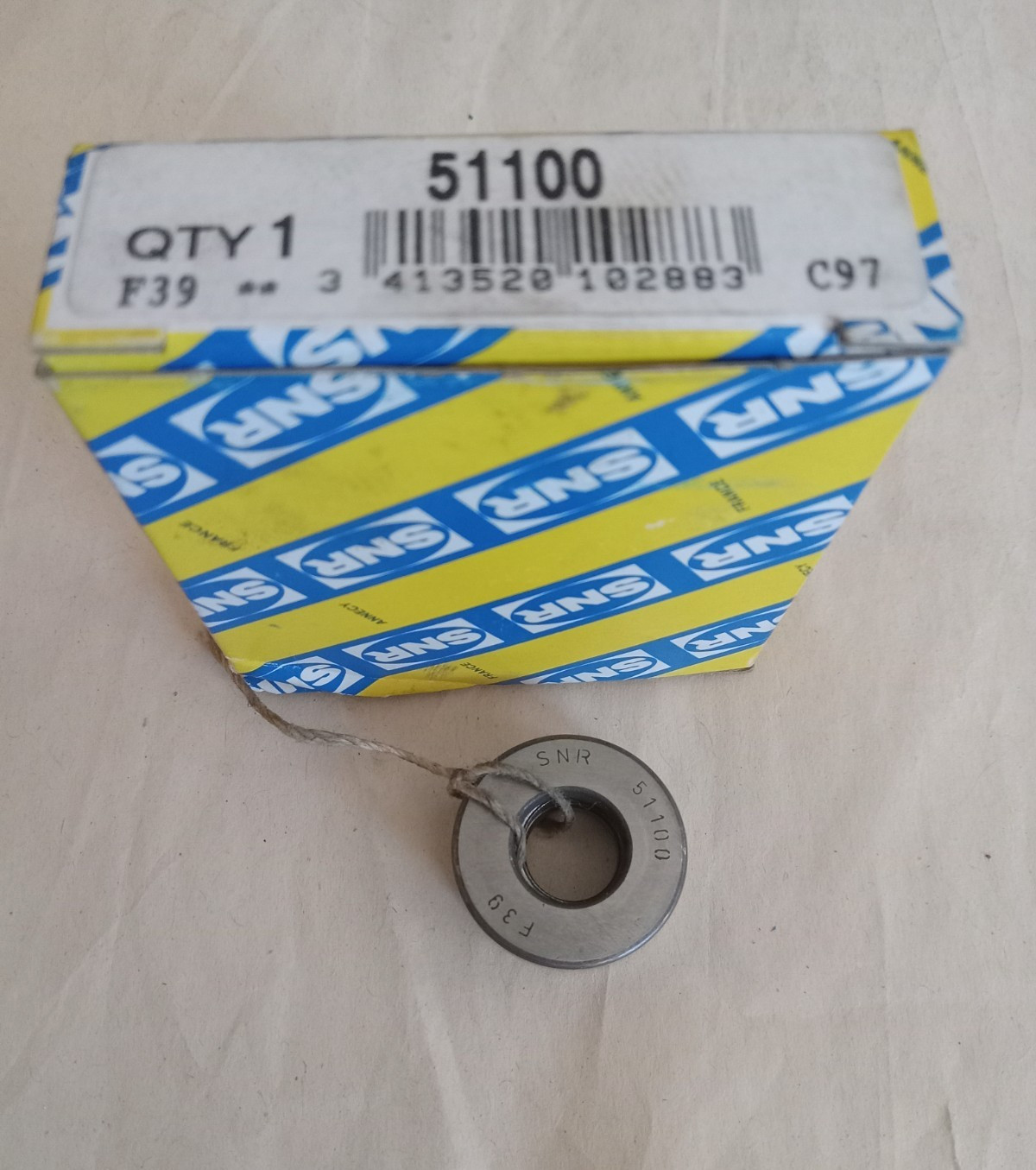 SNR 51100 Thrust Ball Bearing