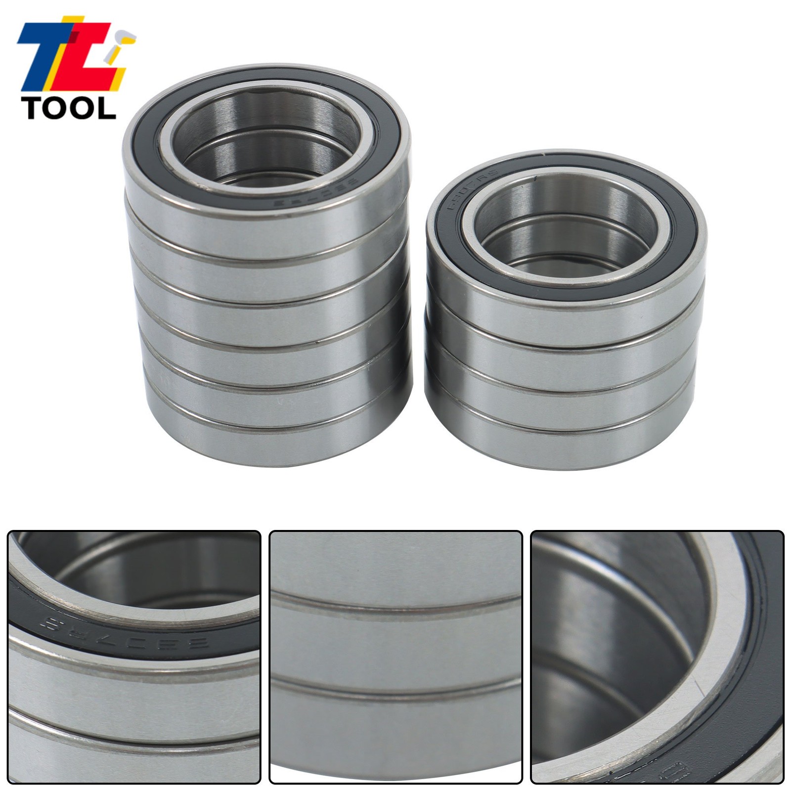 Industrial 6907-2RS Bearings 10pcs 35x55x10mm Double Sealed
