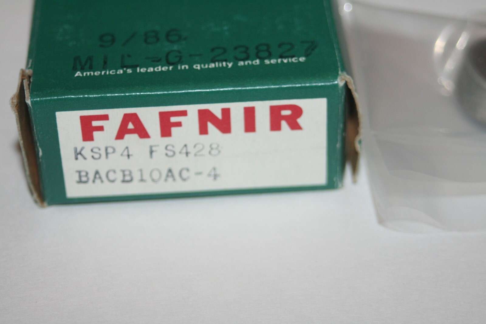 Fafnir Aircraft Bearing KSP4-FS428, BACB10AC-4, MIL-G23827 * NEW *