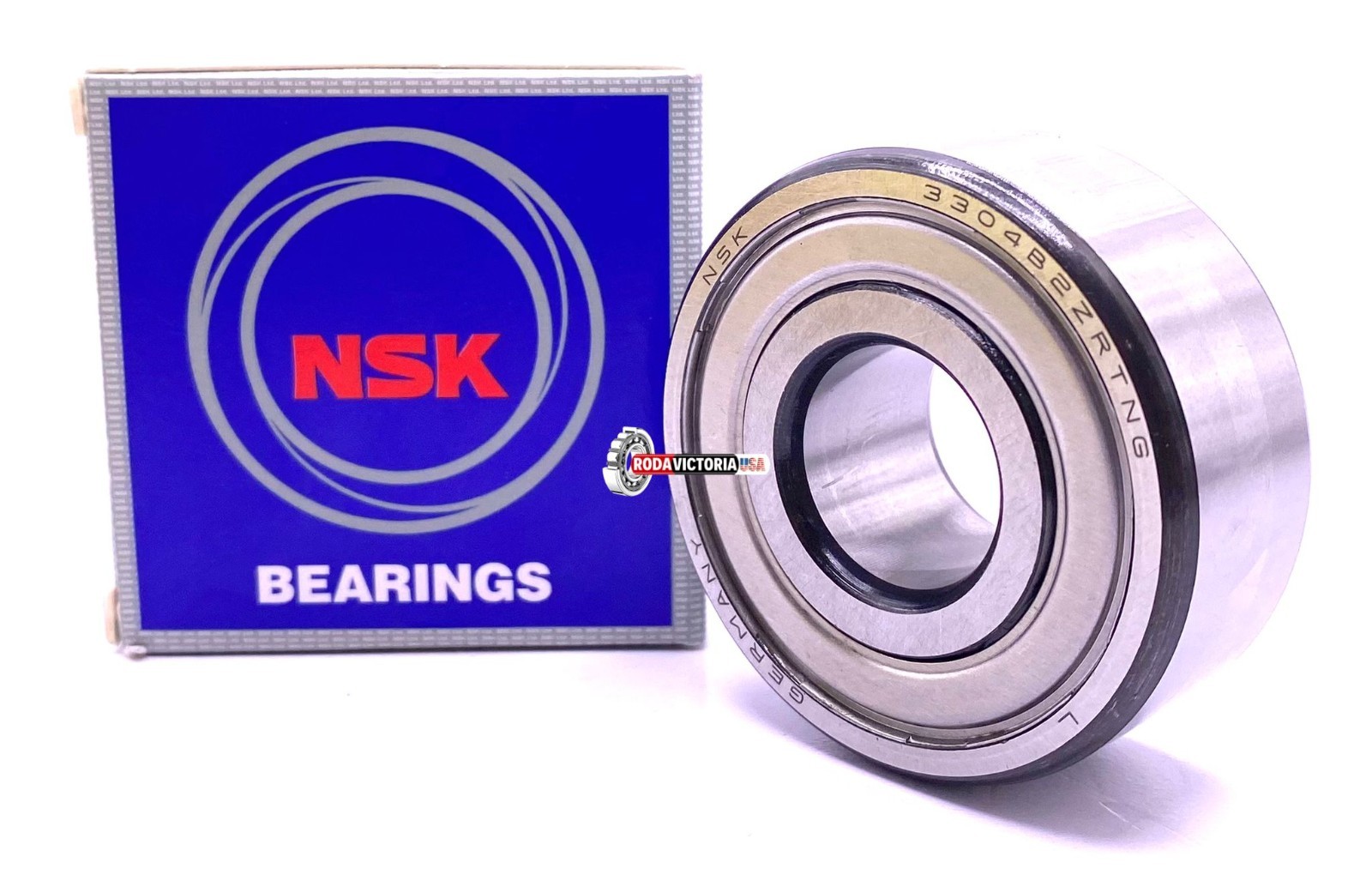 NSK 3304 B 2ZR TNG C3 Angular Contact Ball Bearing, Metal Shielded 20x52x22.2 mm