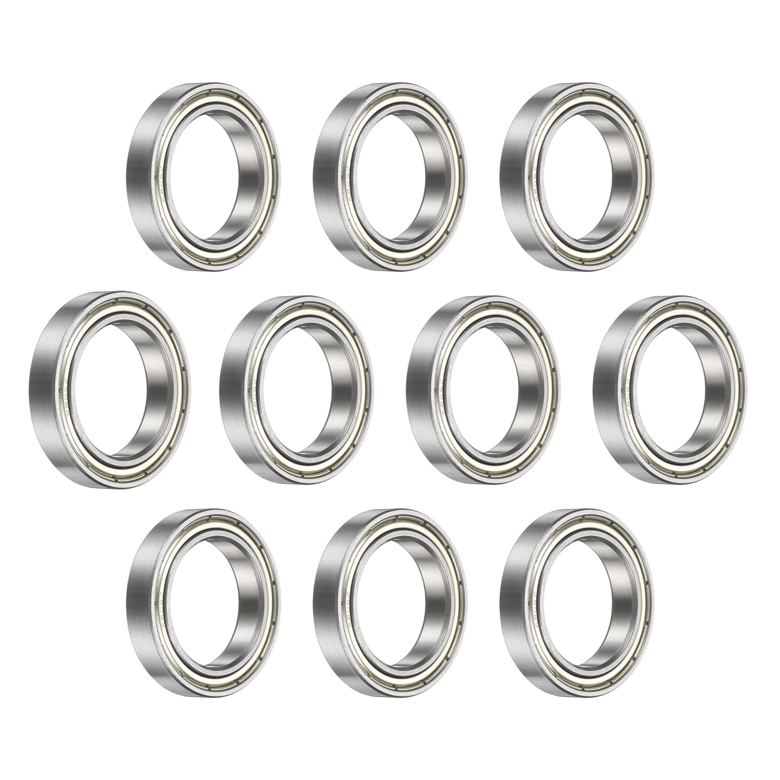 10Pcs 6805-ZZ Deep Groove Bearing, 25x37x7mm Metal Double Sealed Bearing