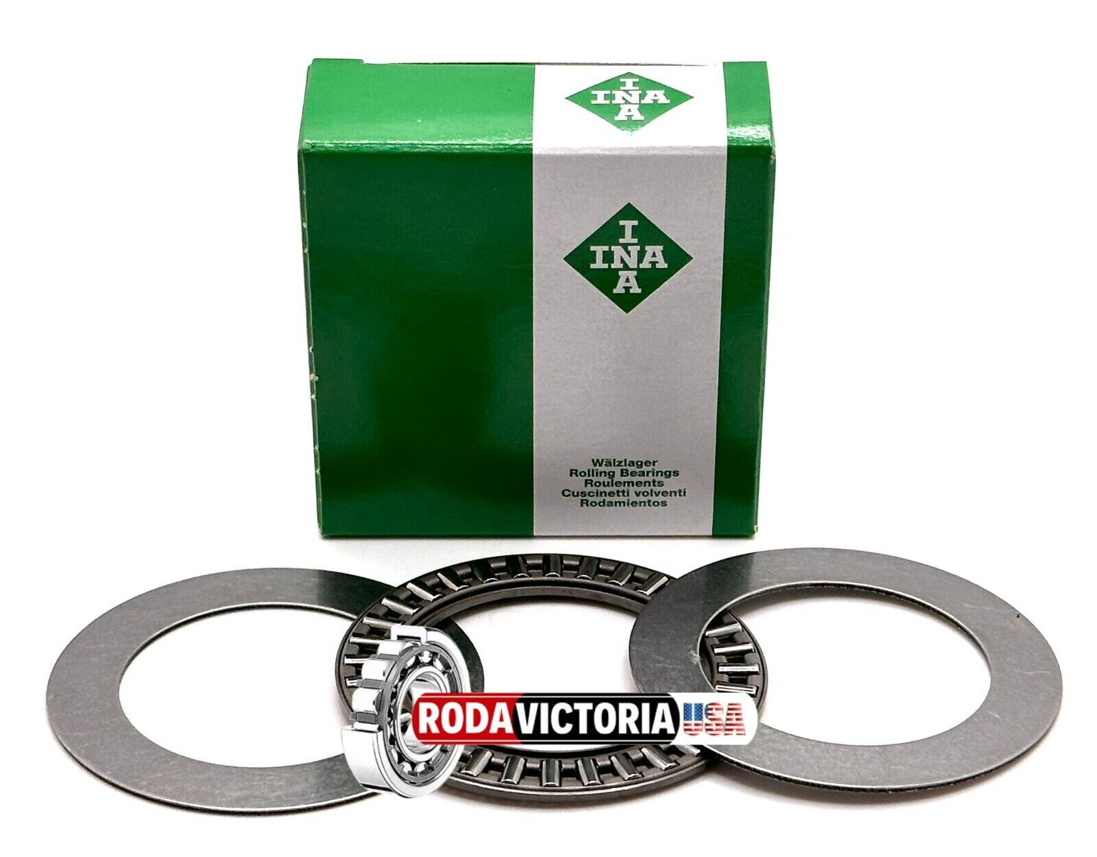 INA GERMANY AXK4060 Thrust Roller Bearings + TWO AS4060 WASHERS 40x60mm
