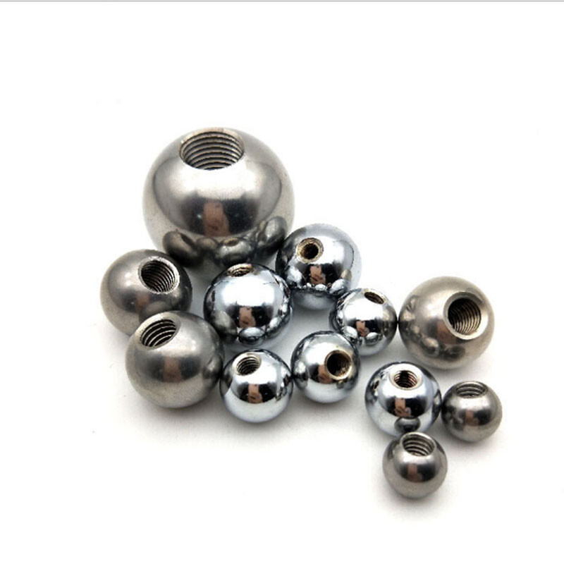 M6 M8 304 Stainless Steel Ball Half Hole Thread Steel Ball Outside 10mm~50mm
