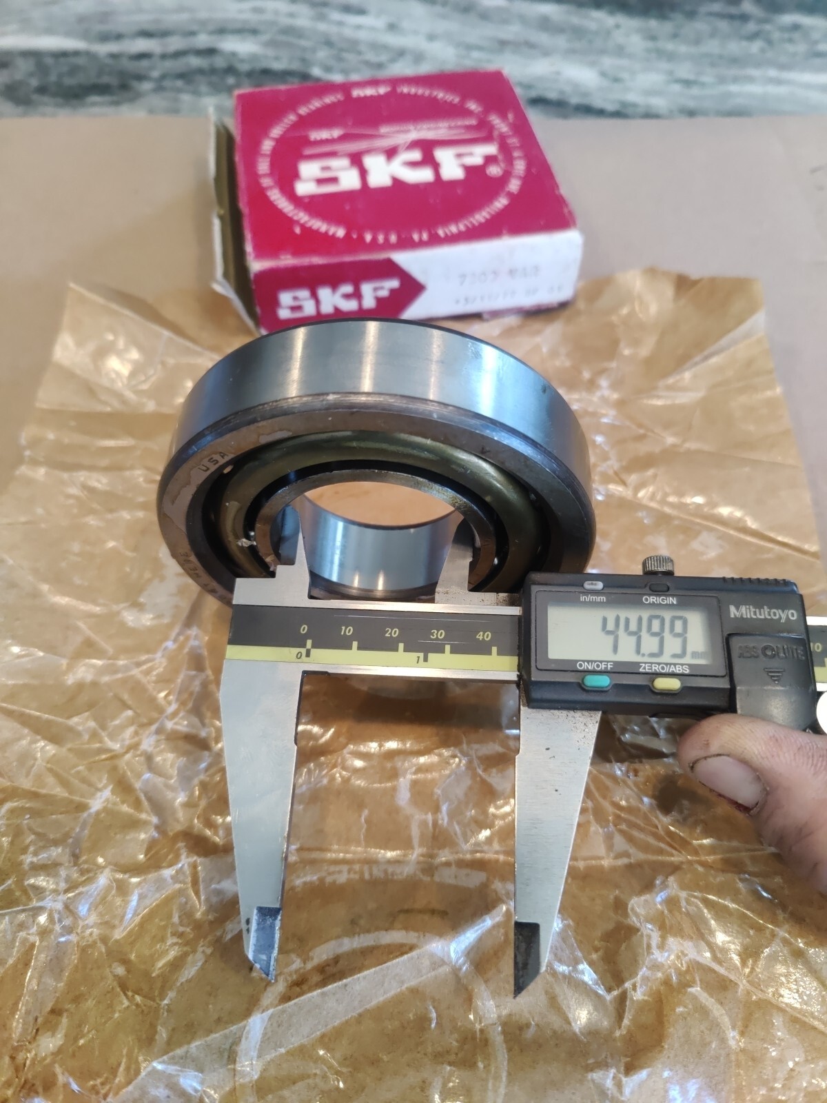 Genuine SKF Single Row Angular Contact Ball Bearing 7309 VAR 100mm X 45mm X 25mm