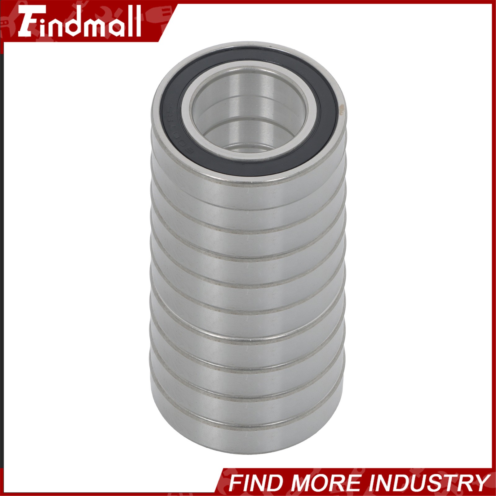 Findmall 6007-2RS Deep Groove Bearings 10pcs 35x62x14mm Rubber Sealed Set
