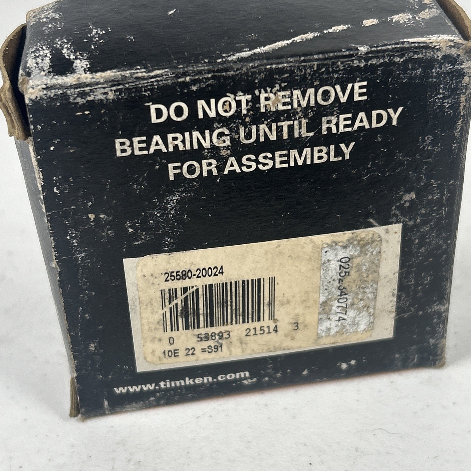 TIMKEN 25580 Tapered Roller Bearing Rear Cone 1.75 Inch x 1 Inch