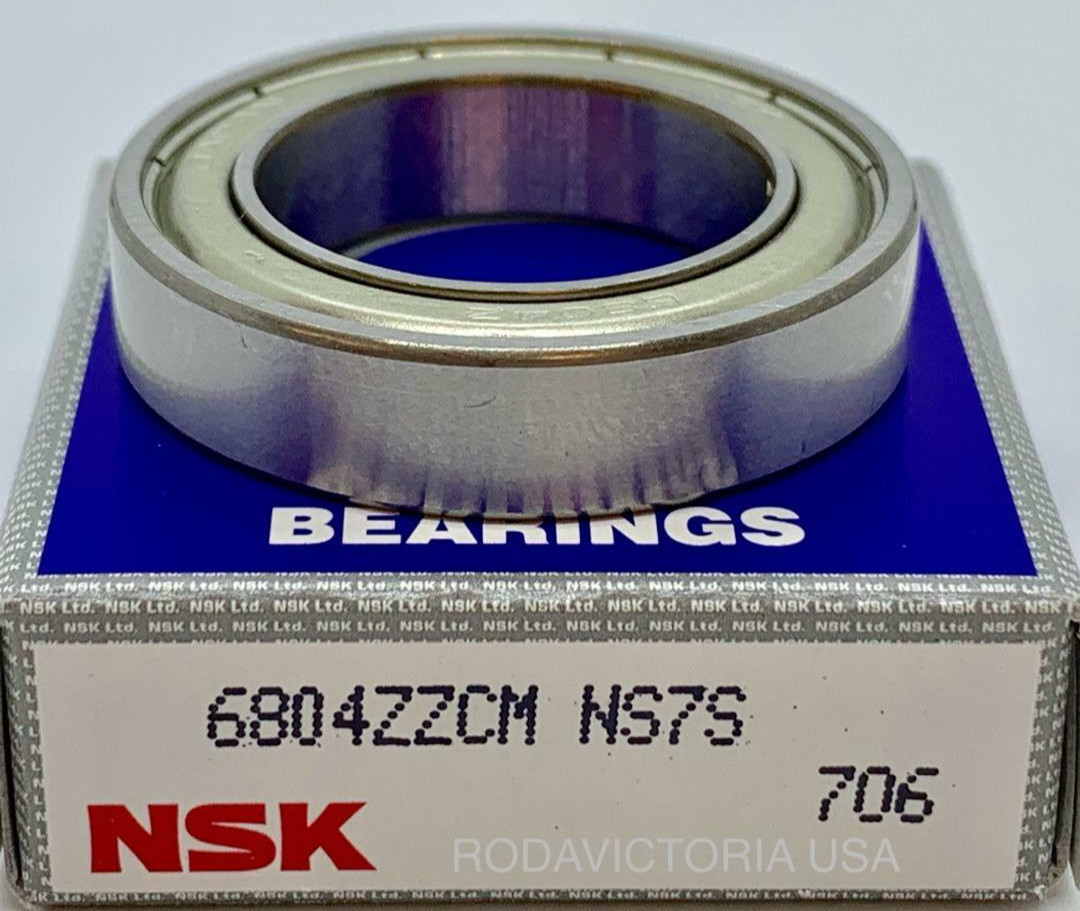 NSK Japan 6804 ZZ Deep Groove Ball Bearing, Metal Shielded 20x32x7 mm