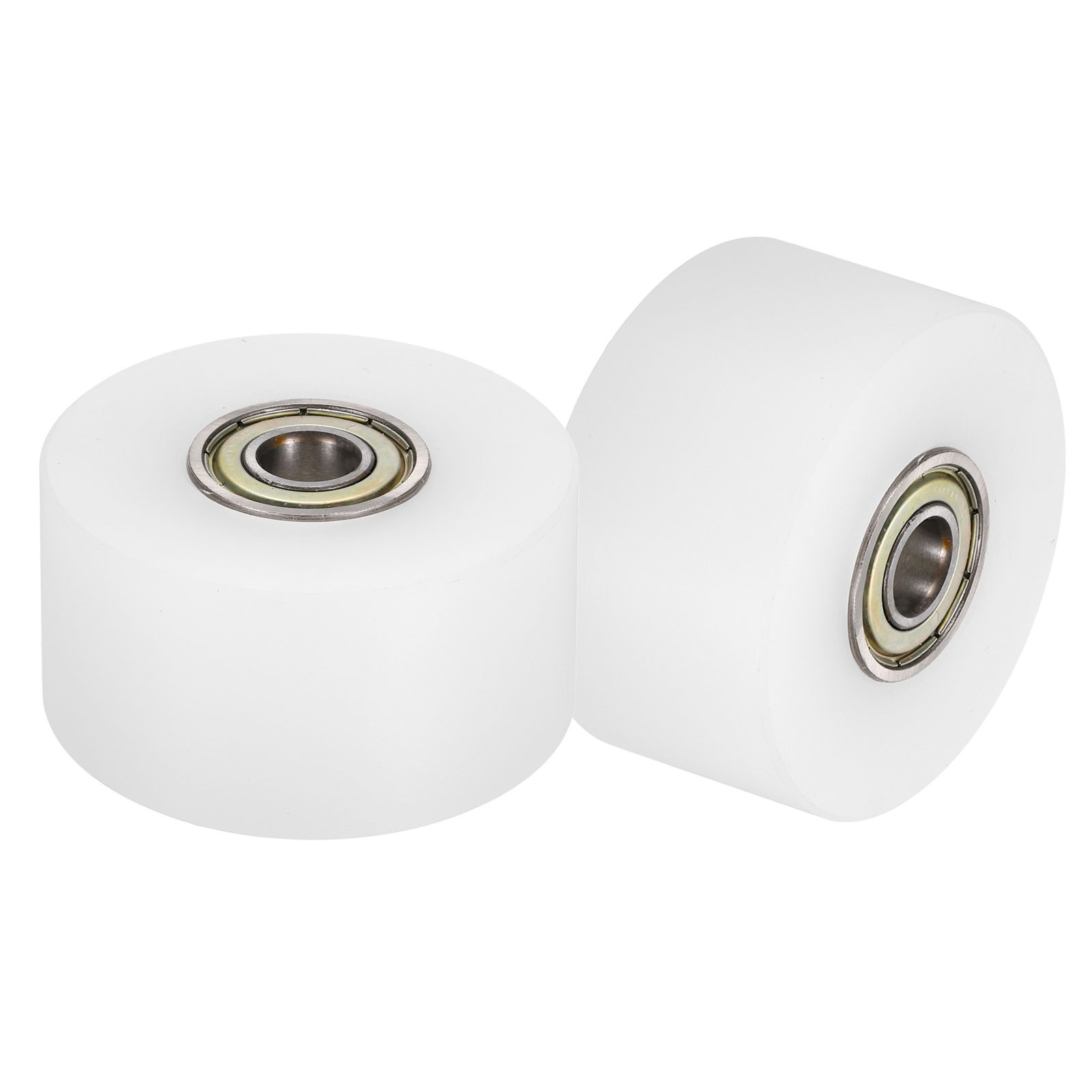 2Pcs, Nylon Roller Wheel with Bearings 3/8″x2-5/16″x1-1/4″ Nylon Pulley