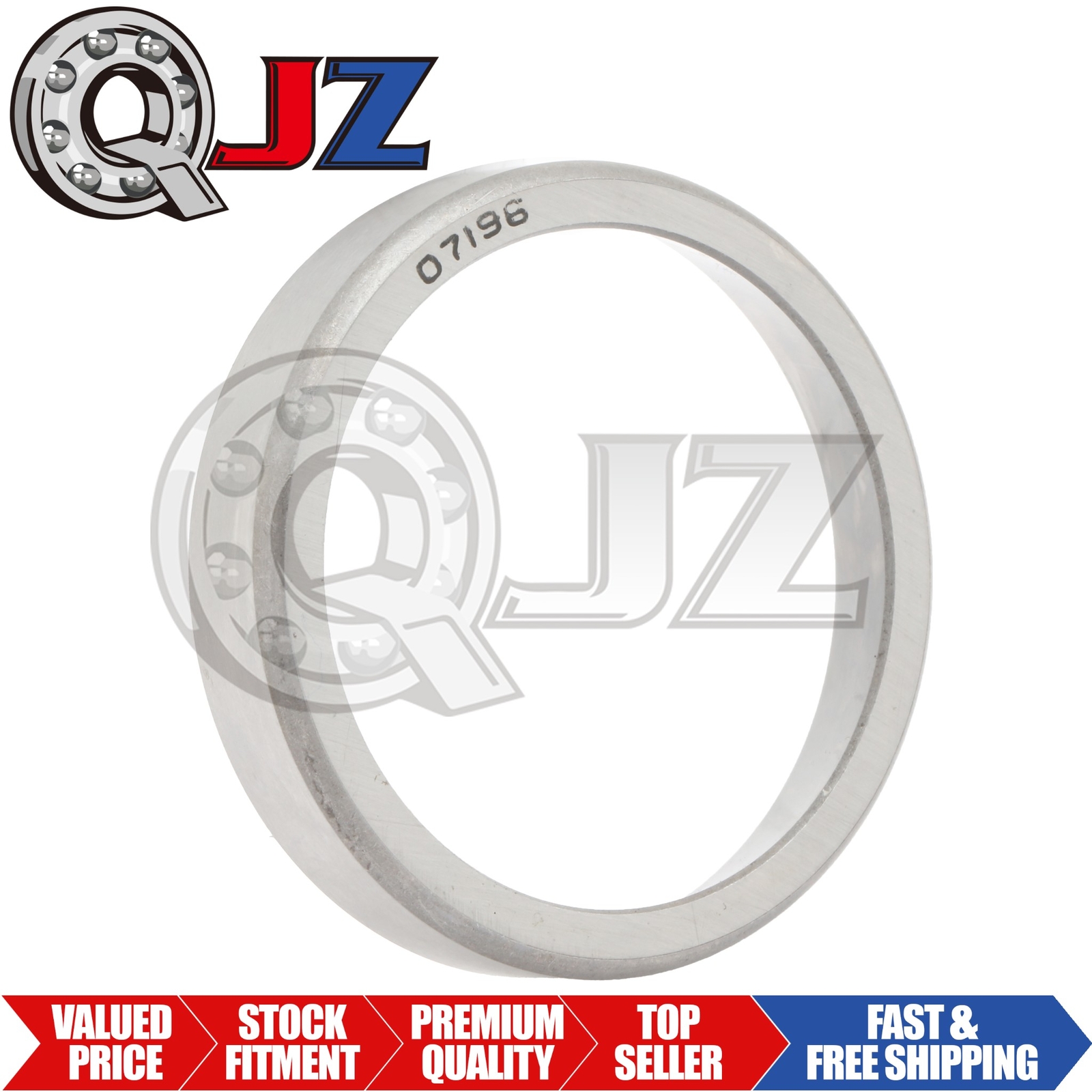 [Qty.1] New 07196 Tapered Roller Bearing Single-Race/Cup [1.9687″ OD x 0.375″ W]