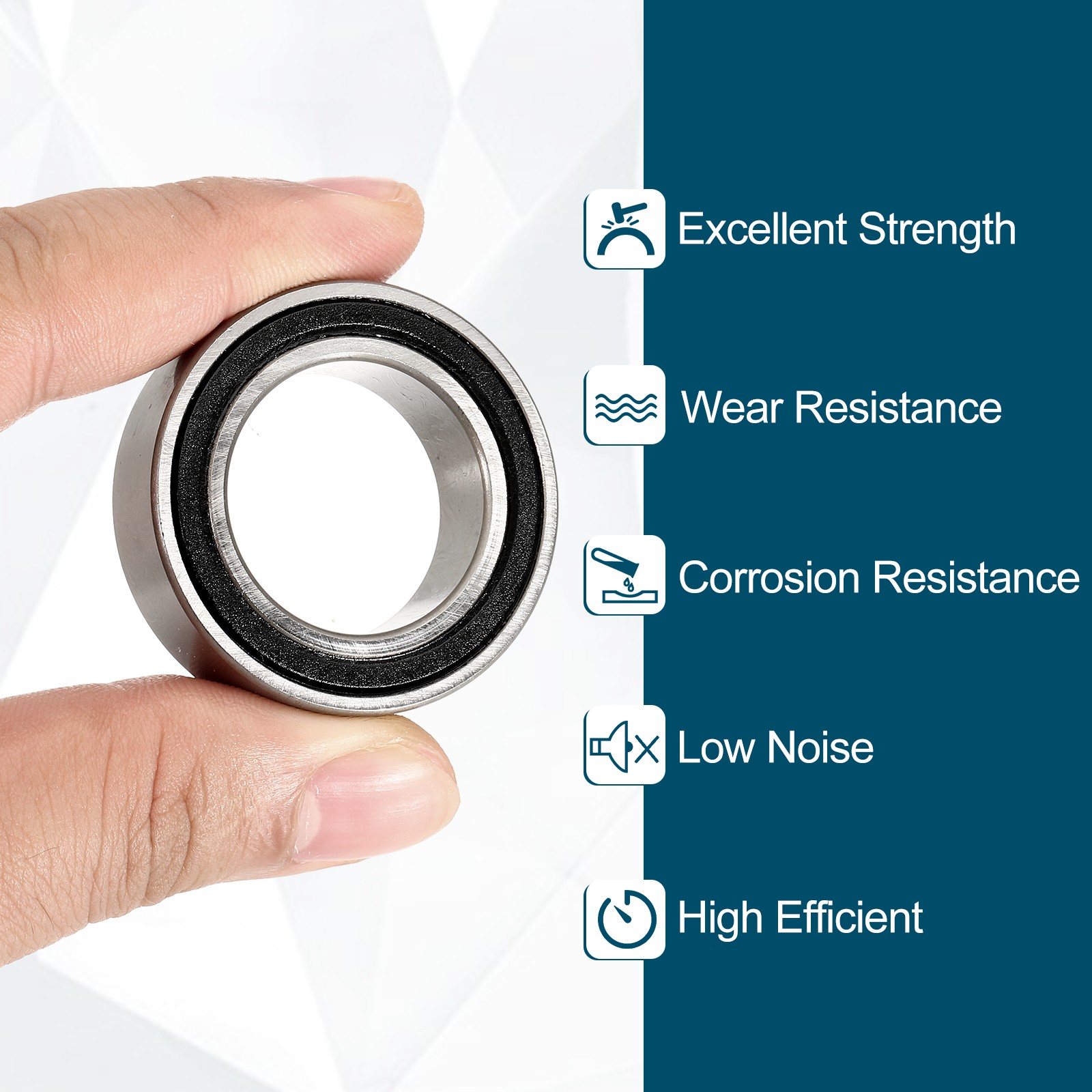 2Pcs 254012-2RS Non-Standard Ball Bearings 25mm ID x 40mm OD x 12mm Thickness