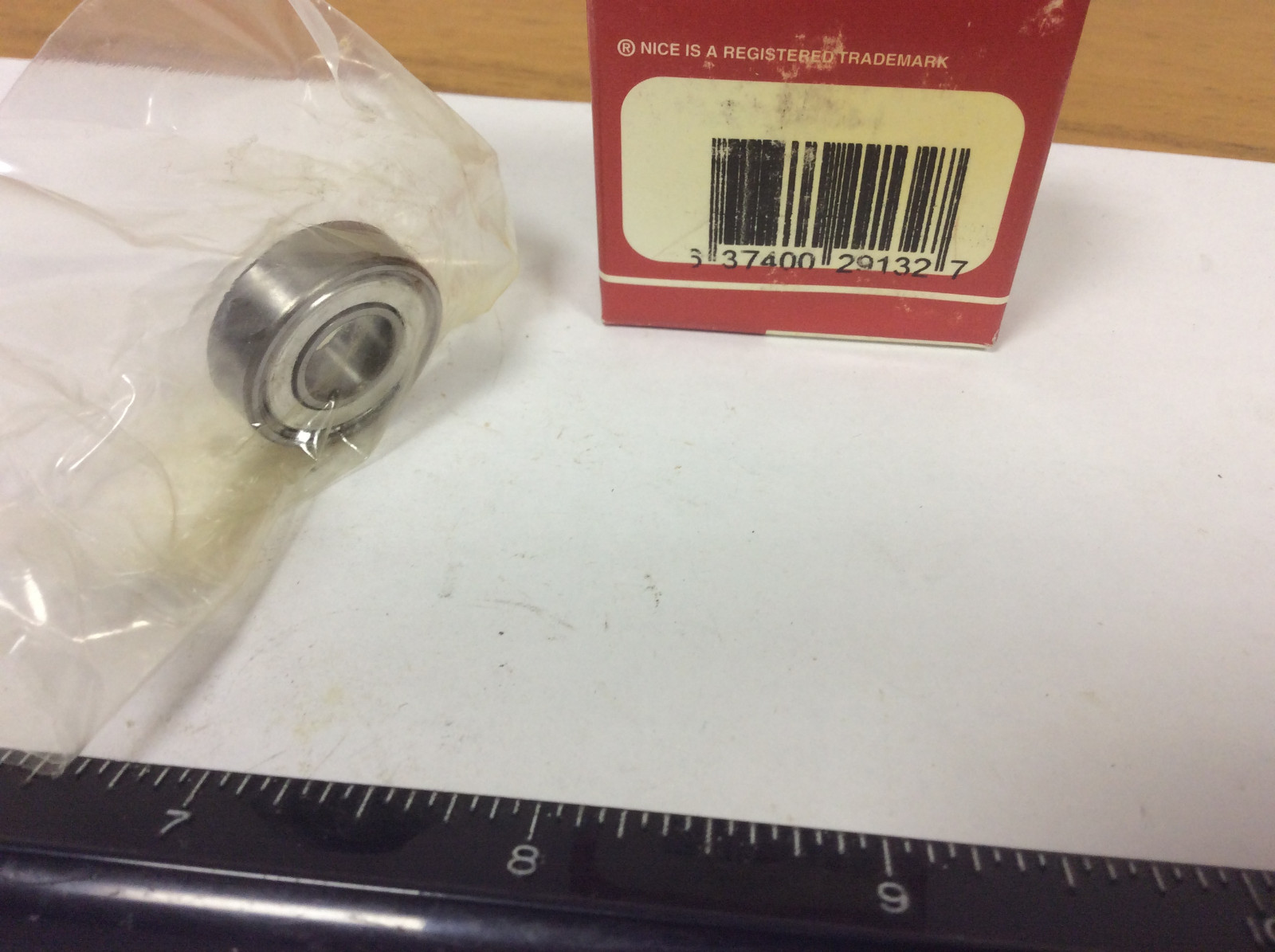New Nice 1604DSTN TG18 Deep Groove Ball Bearing, .375″ ID, .875″ OD, .2183″ Wide