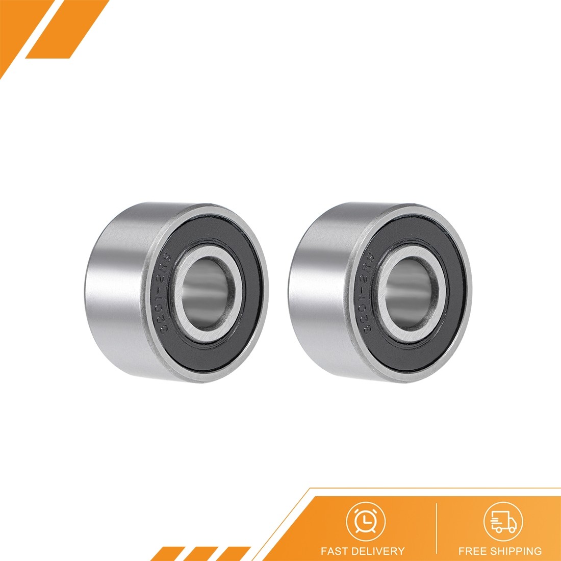 2pcs – 5201-2RS Angular Contact Ball Bearing Sealed Bearings 3201-2RS