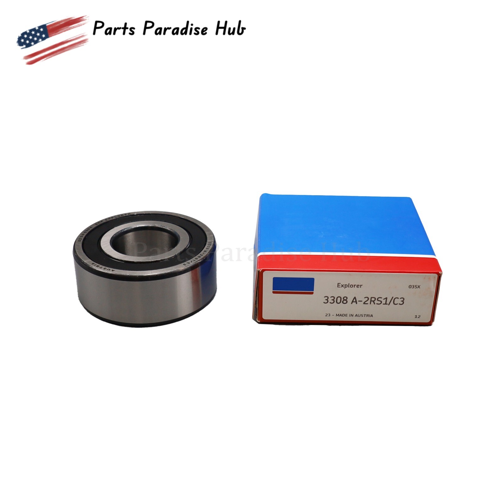 For SKF 3308 A 2RS1/C3 Double Row Angular Contact Ball Bearing 40x90x36.5mm US