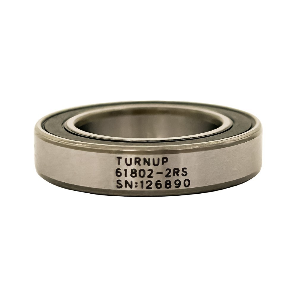 2 Pack TURNUP 61802-2RS 15x24x5mm Double Rubber Sealed Deep Groove Ball Bearings