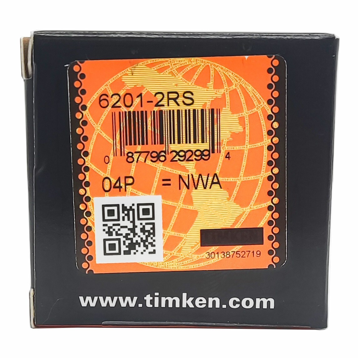 (2 PACK) TIMKEN 6201-2RS 12X32X10MM Double Rubber Seal Ball Bearings