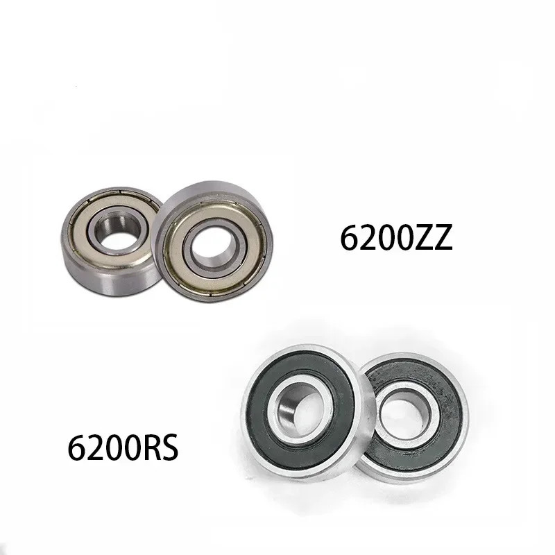 2pc Deep Groove Ball Bearing 6200 6201 6203 6204 6206 2RS ZZ Steel Miniature