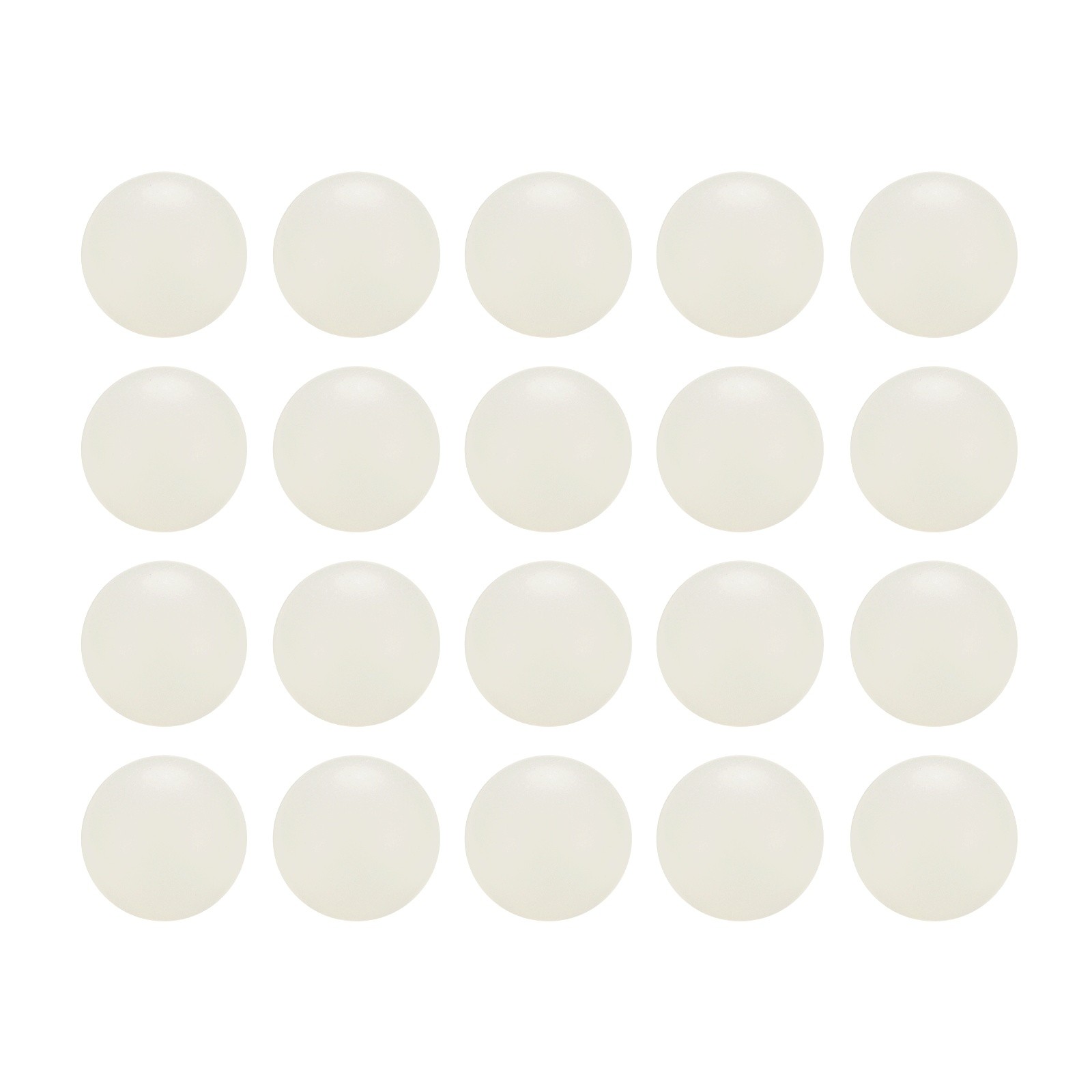 20pcs Nylon Bearing Balls 3/4″ 19.05mm for G2, Precision, White