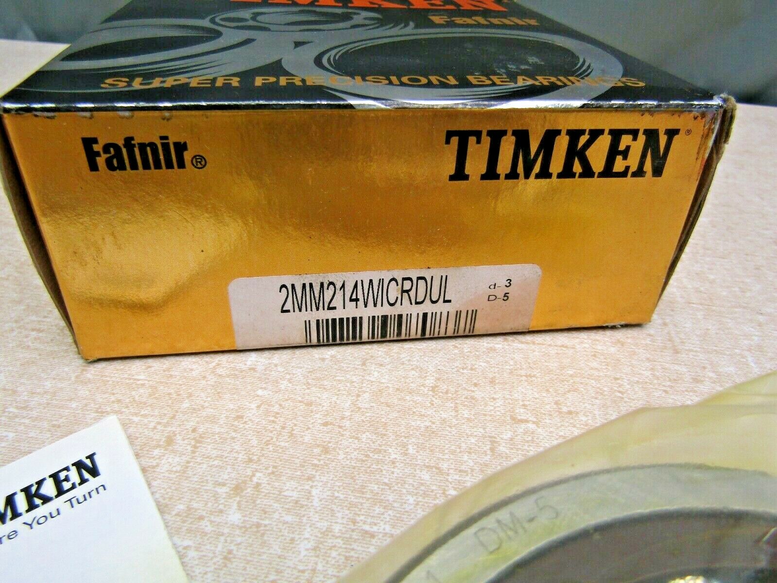 Timken Fafnir 2MM214WI CR DUL Super Precision 2 Bearing Set