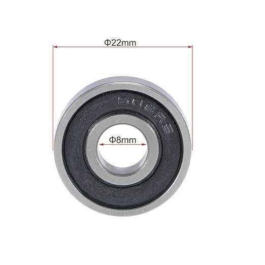 608-2RS Ball Bearings 8mm x 22mm x 7mm Chrome Steel ABEC9 Double Seal 10pcs