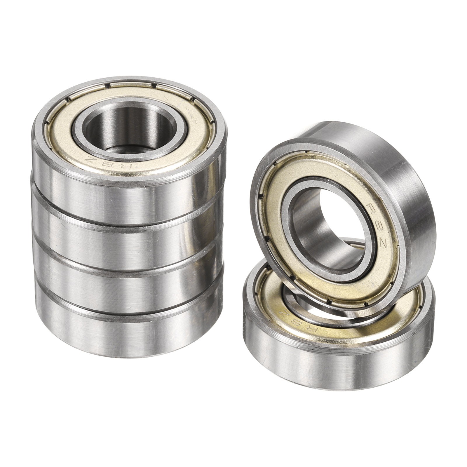 6 Ball Bearings R8ZZ 1/2″ ID x 1-1/8″ OD x 5/16″ H for Z2, Silver