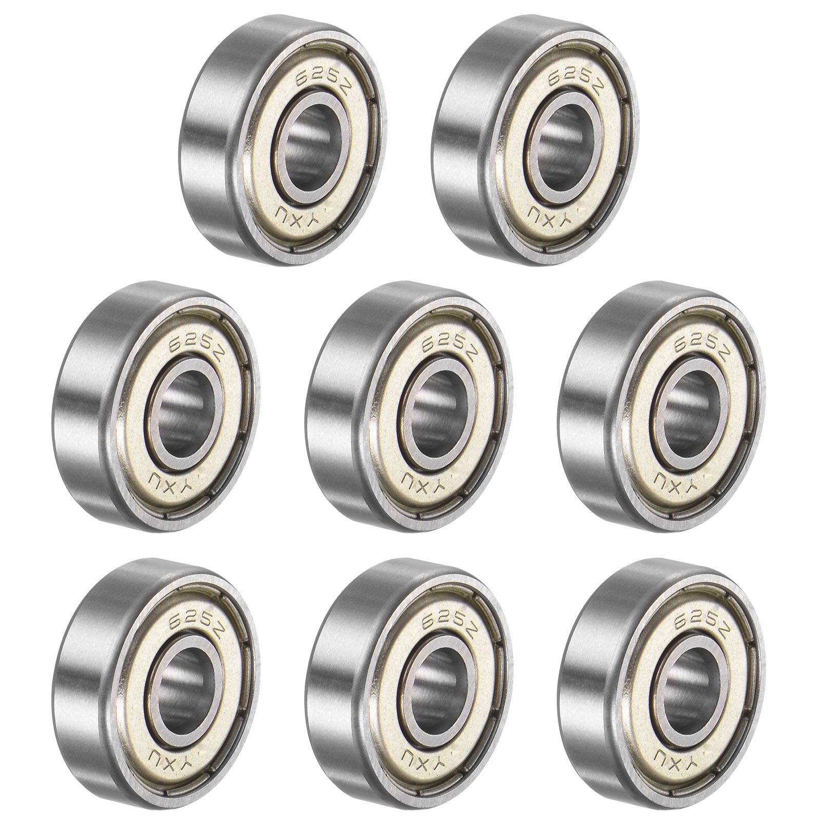 8pcs 625ZZ Deep Groove Ball Bearings Chrome Steel Z2 Bearing 5 x 16 x 5mm