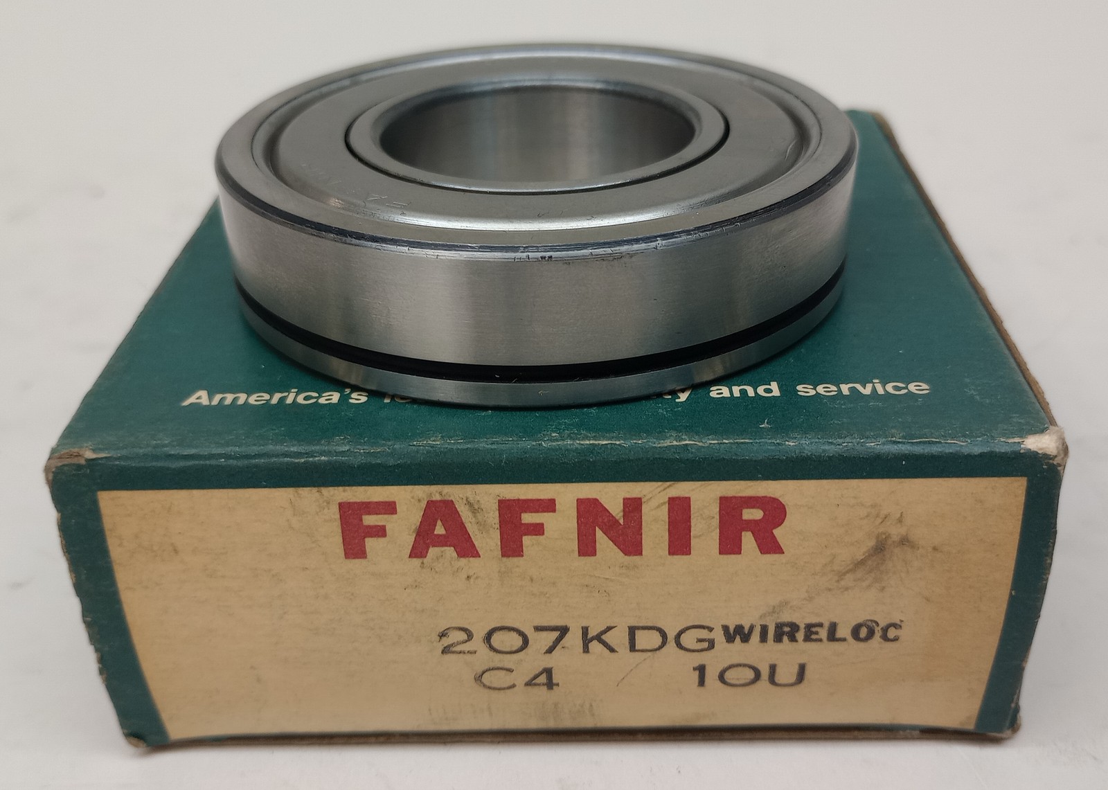 Fafnir 207KDG Ball Bearing 35mm X 72mm X 17mm Single Shielded No Snap Ring
