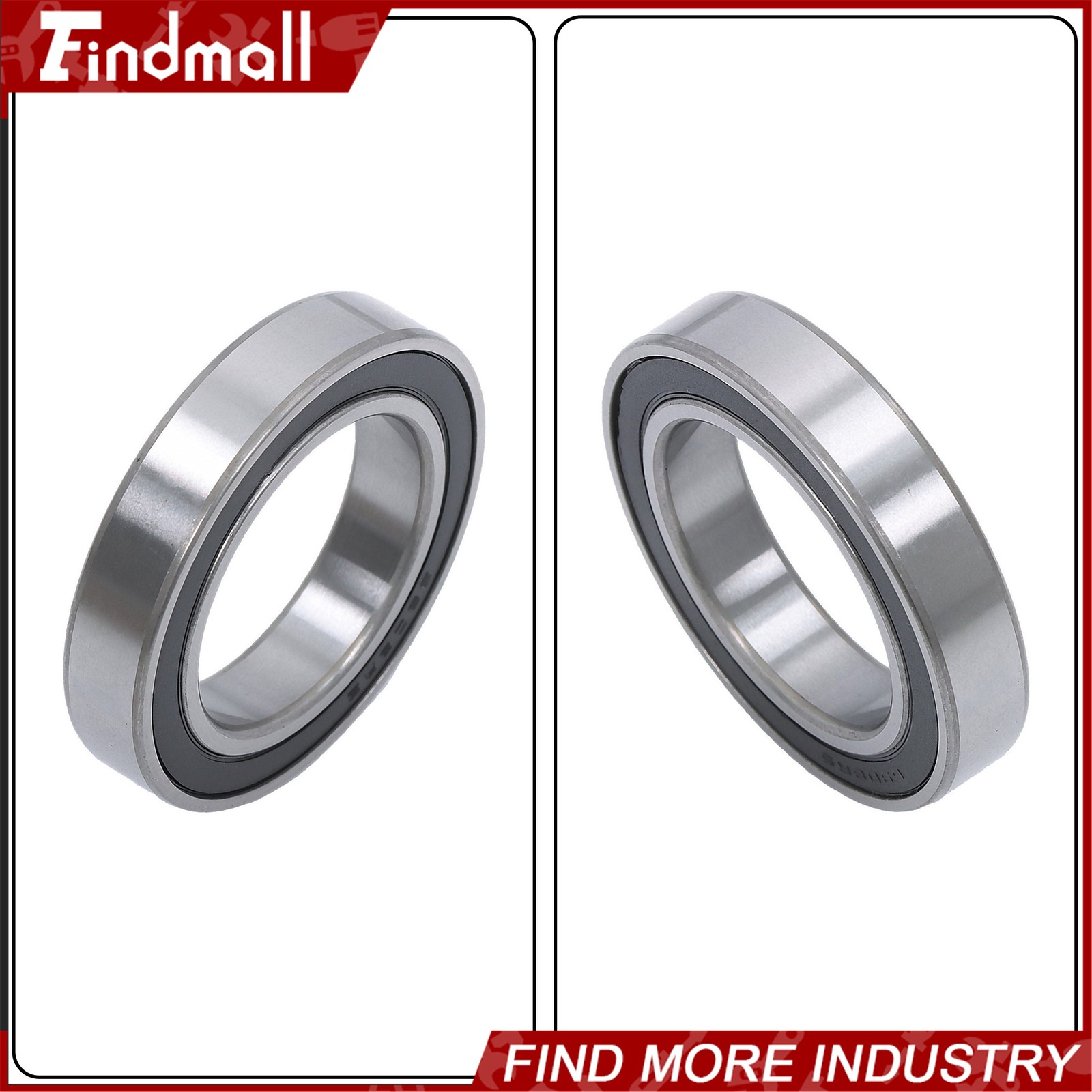 Findmall 6908-2RS Deep Groove Bearings 10pcs 40x62x12mm Rubber Sealed Set