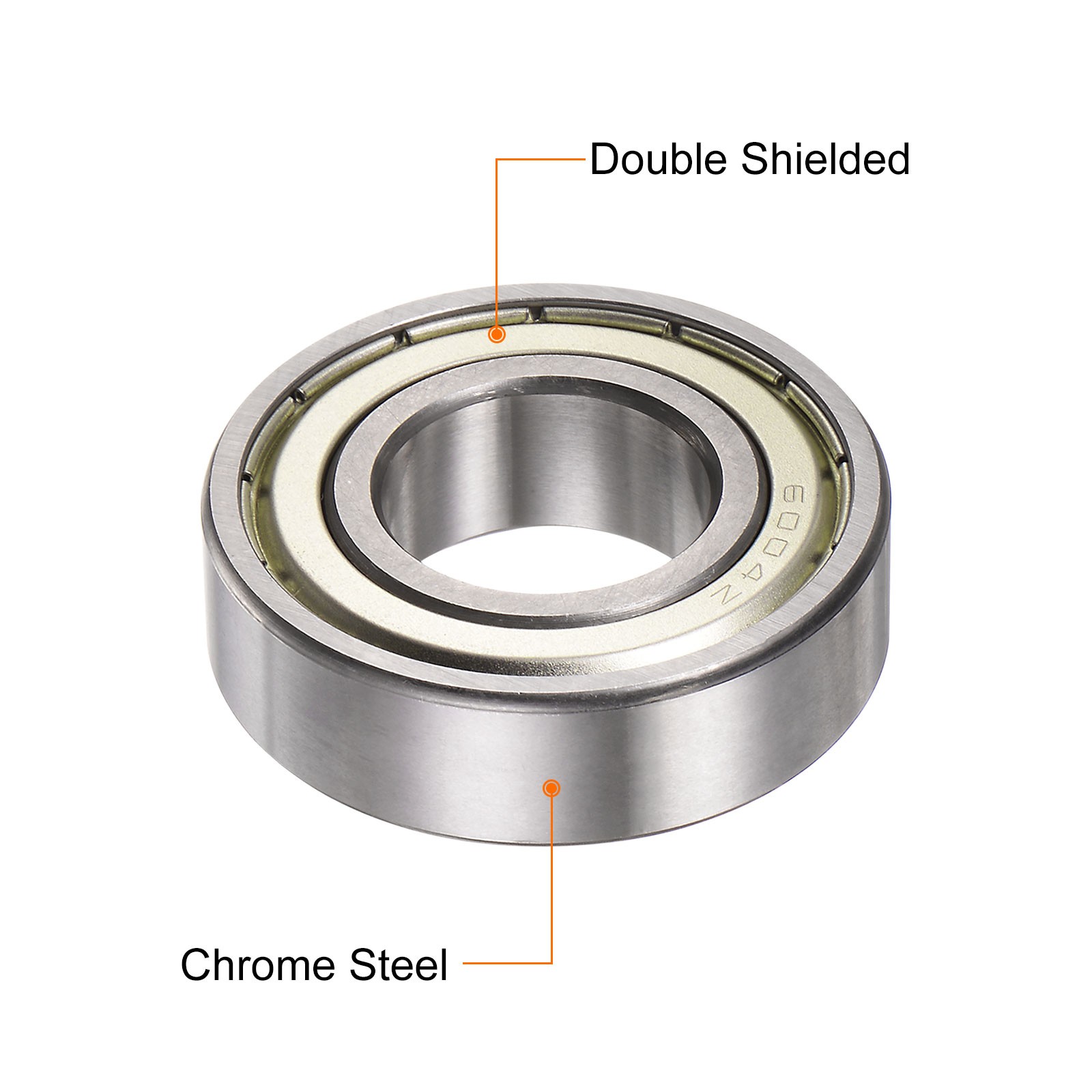6004ZZ Deep Groove Ball Bearings 20x42x12mm Chrome Steel ABEC3 Z3 2pcs