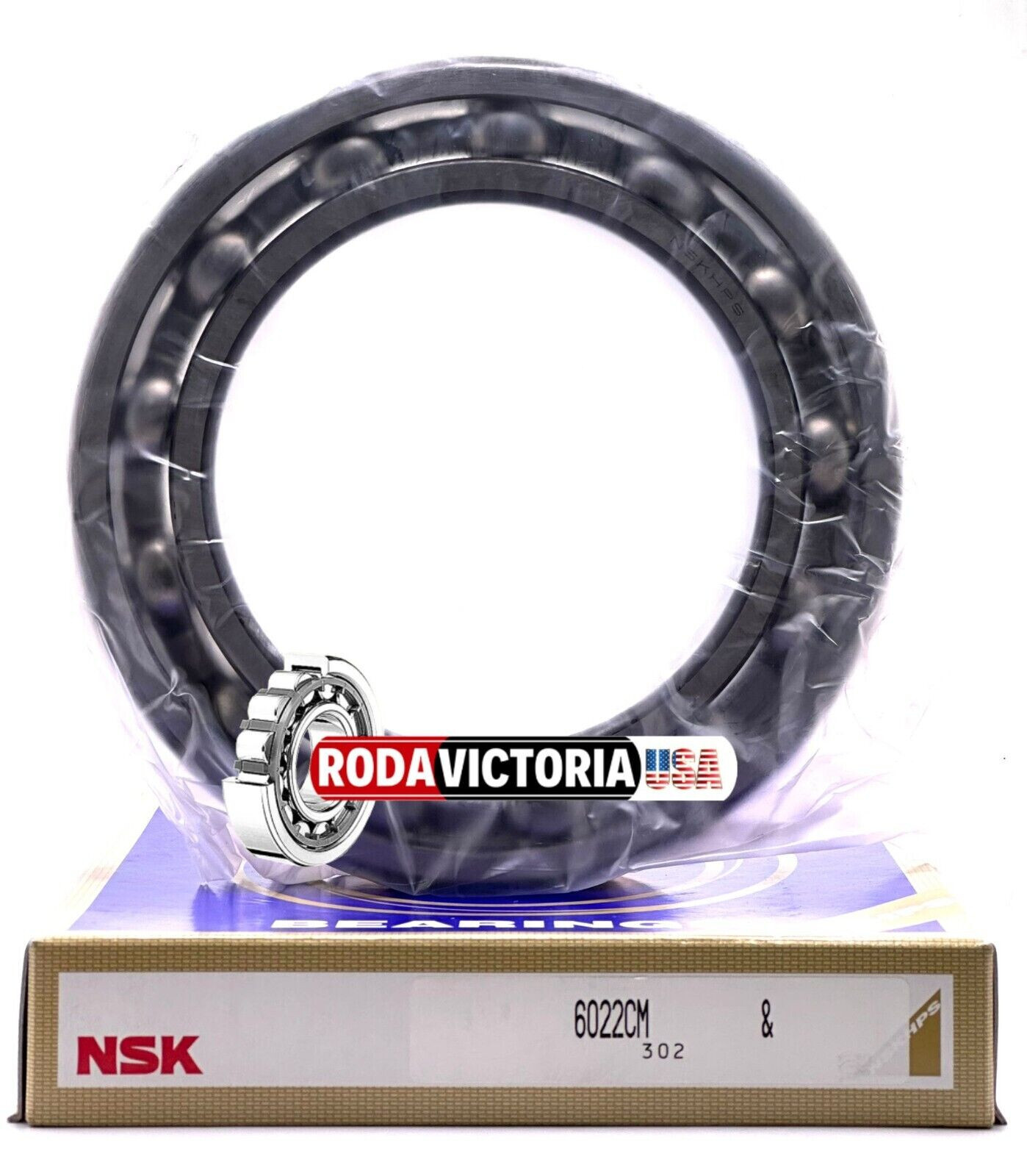 NSK 6022 CM DEEP GROOVE BALL BEARING, OPEN, NO SEALS 10x170x28mm