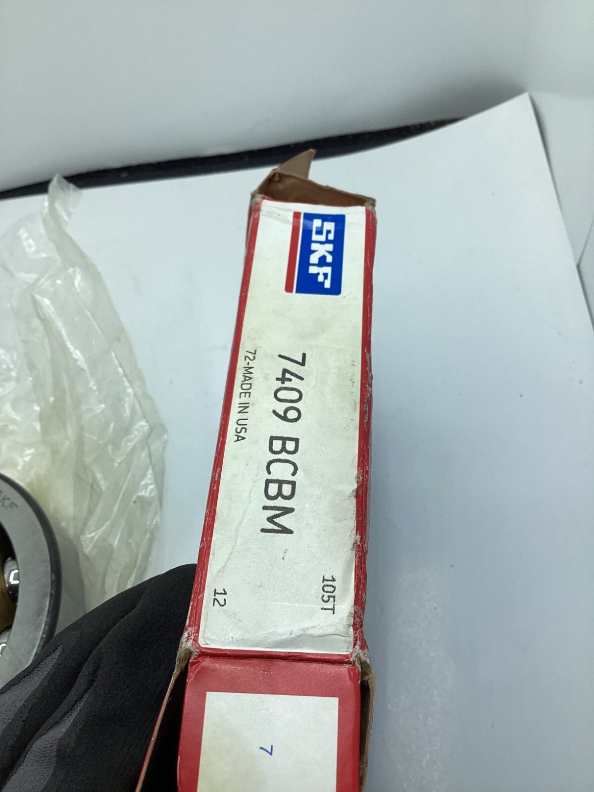 SKF Genuine 7409 BCBM Single Row Angular Contact Ball Bearing Machined Brass