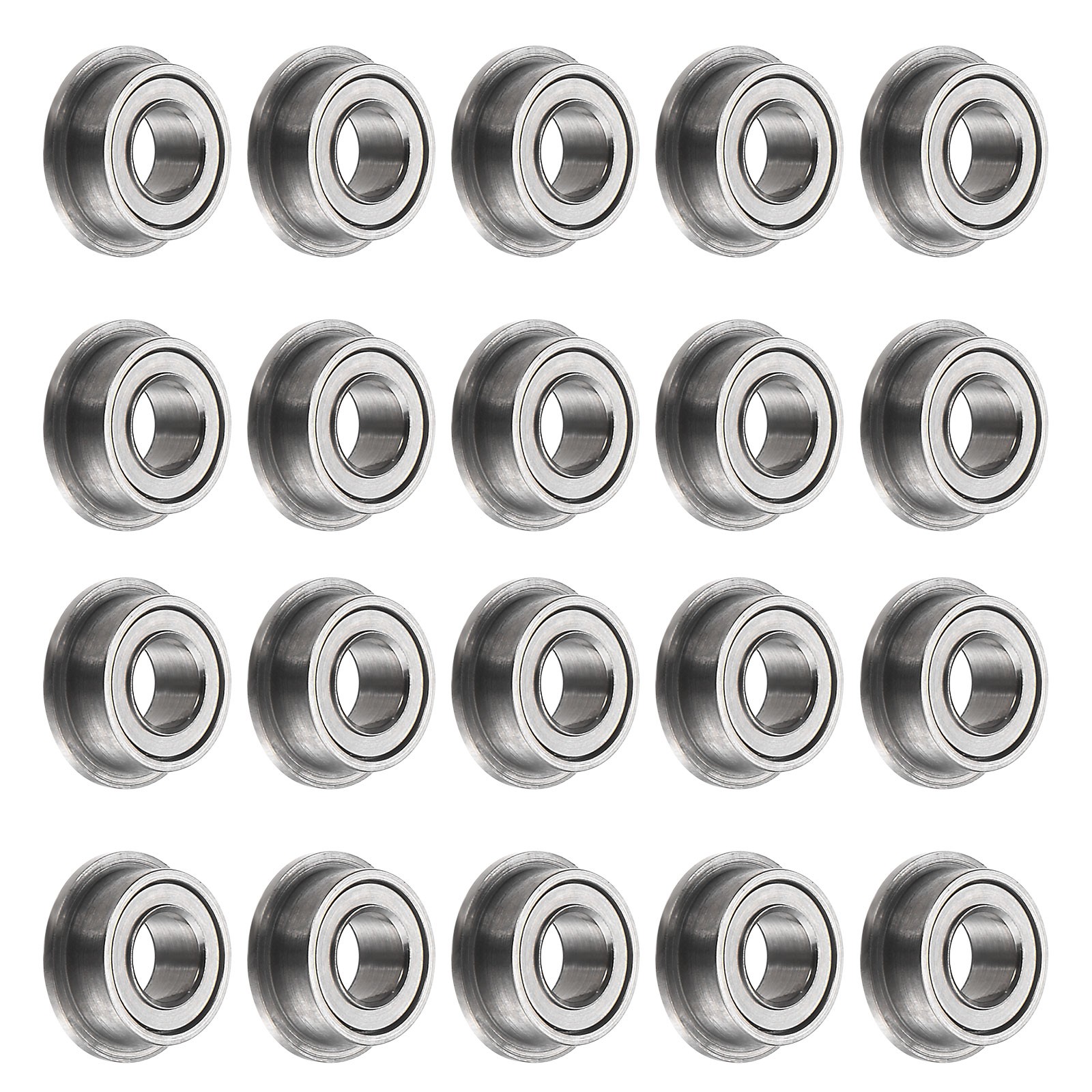 20pcs MF63ZZ Flanged Ball Bearing 3x6x2.5mm Flange Bearings