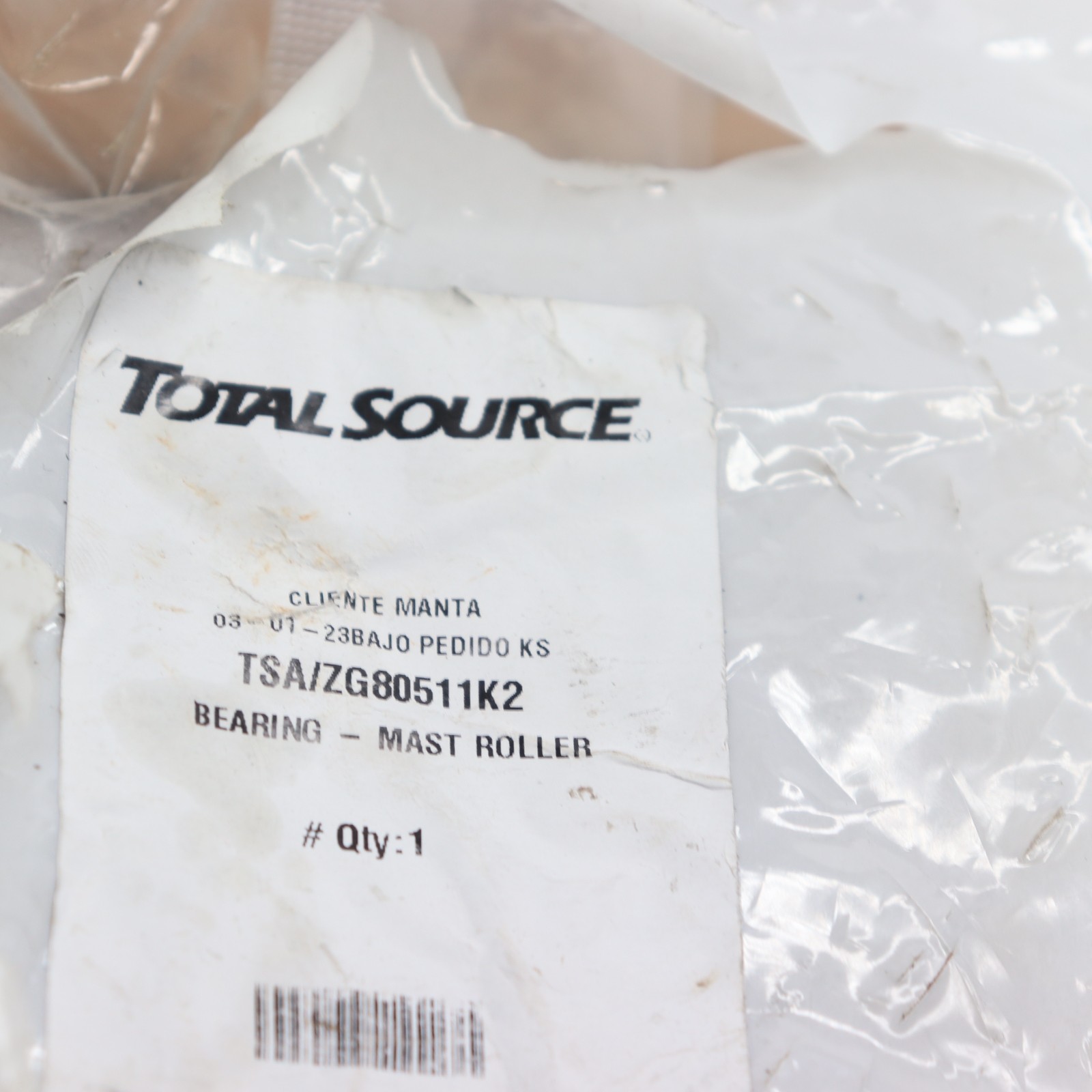 Total Source Mast Guide Roller Bearing ZG80511K2