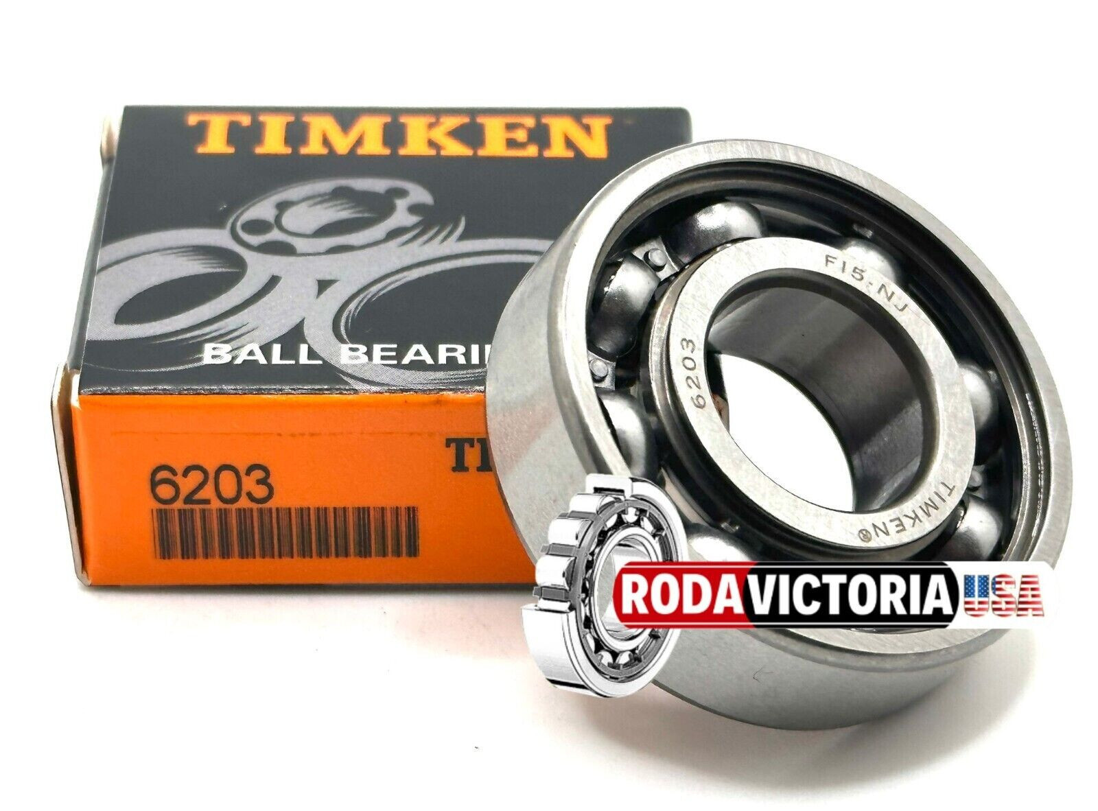 TIMKEN 6203 DEEP GROOVE BALL BEARING OPEN, NO SEALS 17x40x12 (mm)