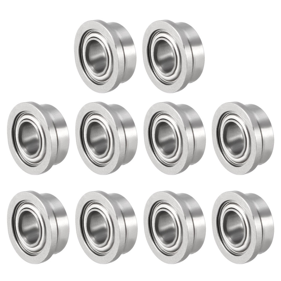 10 x FR144ZZ Flange Ball Bearing for Equipment Metal Shielded 1/8″x1/4″x7/64″