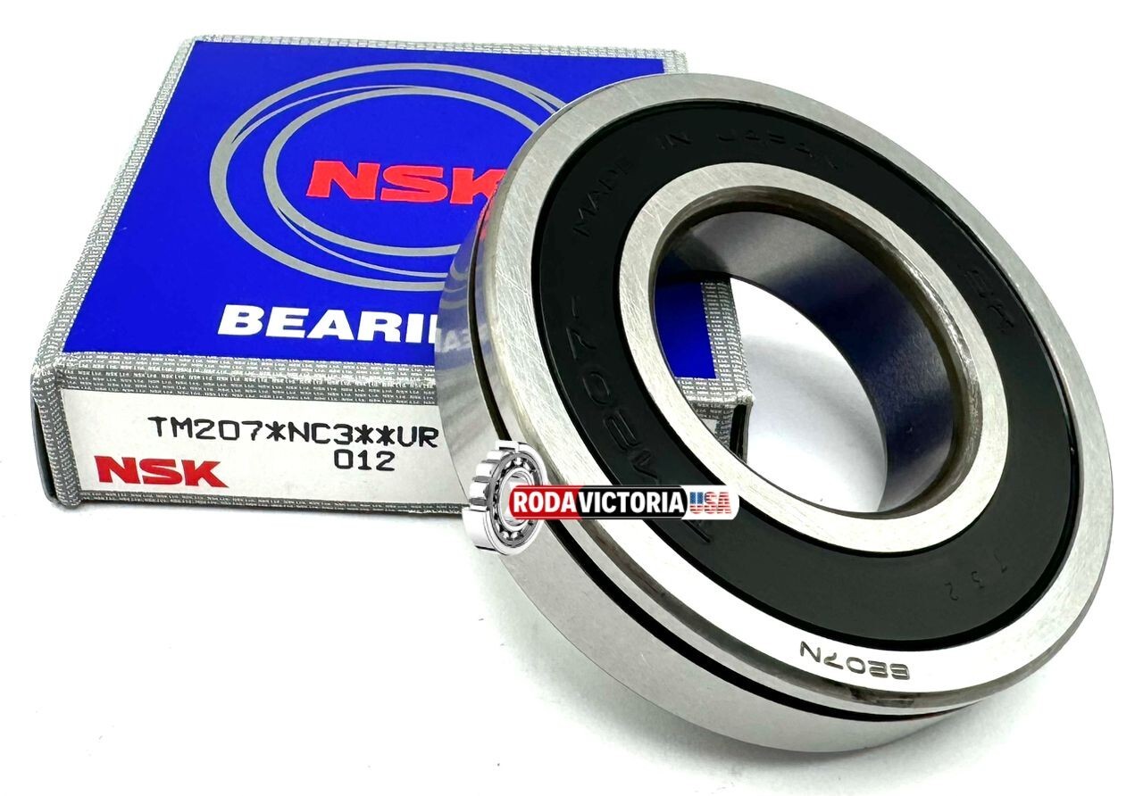 NSK TM207 N C3 BALL BEARING, OPEN TYPE, NO SEALS + SNAP RING 6207 N 35x72x17 mm