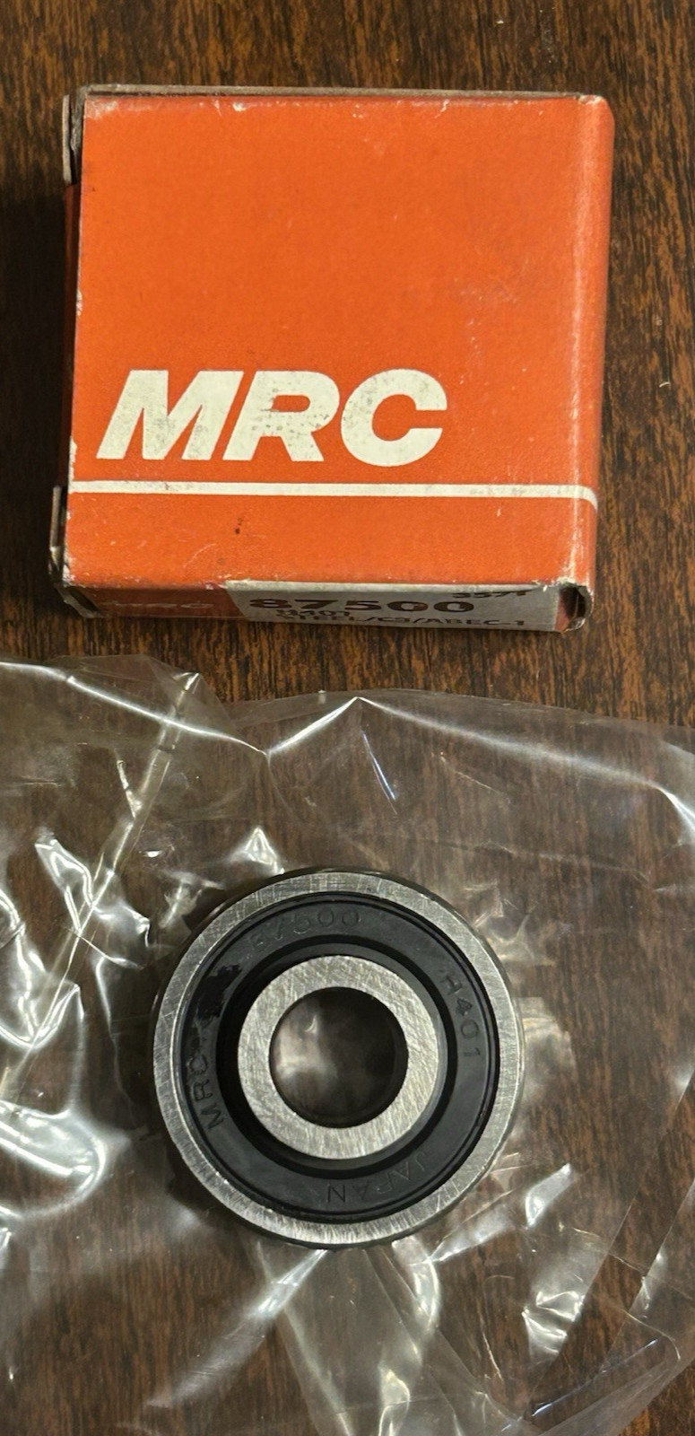 MRC 87500 SINGLE ROW BALL BEARING H401 (LOT OF 2) NEW