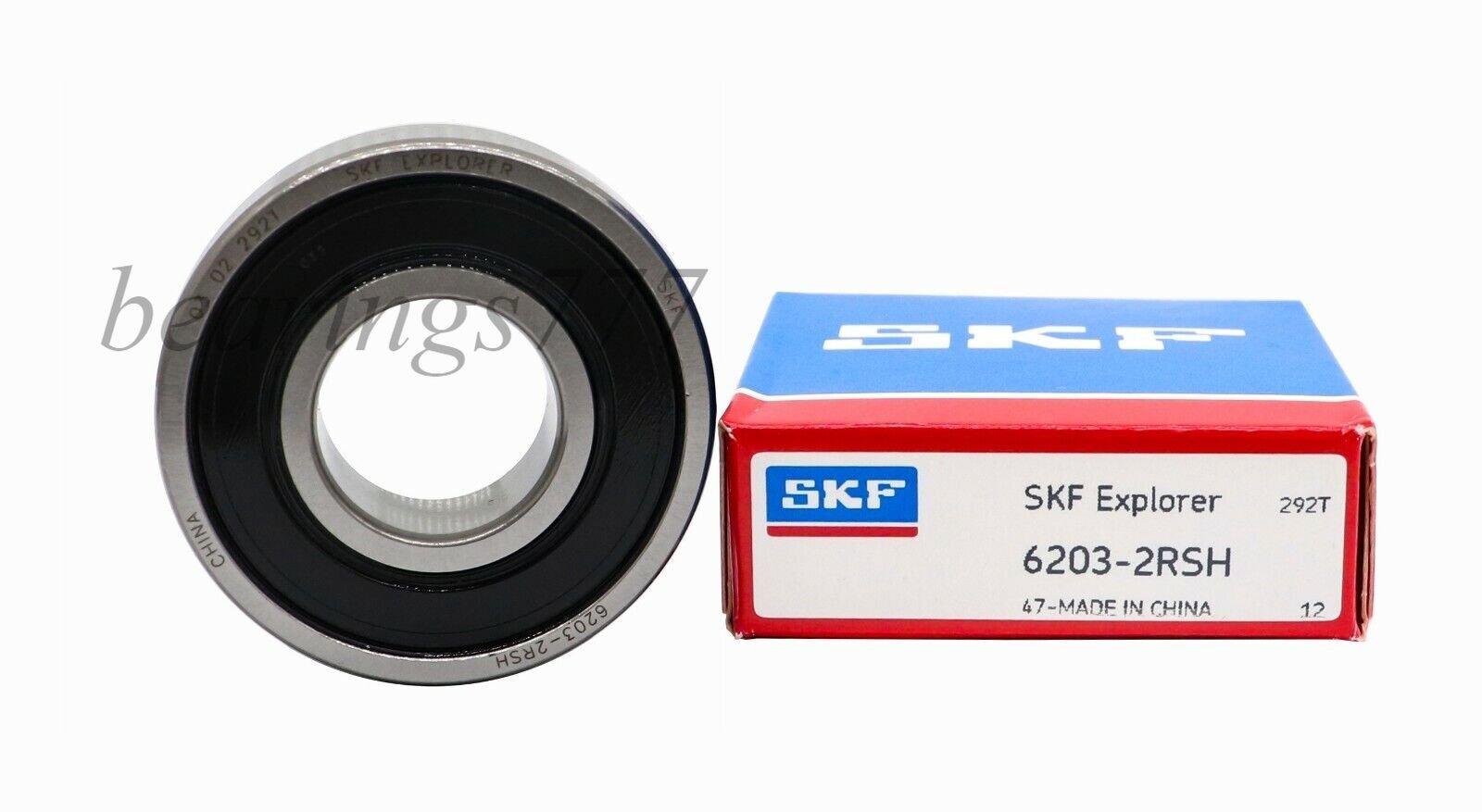10 PACK SKF 6203-2RSH 17X40X12MM Double Rubber Seal Ball Bearings