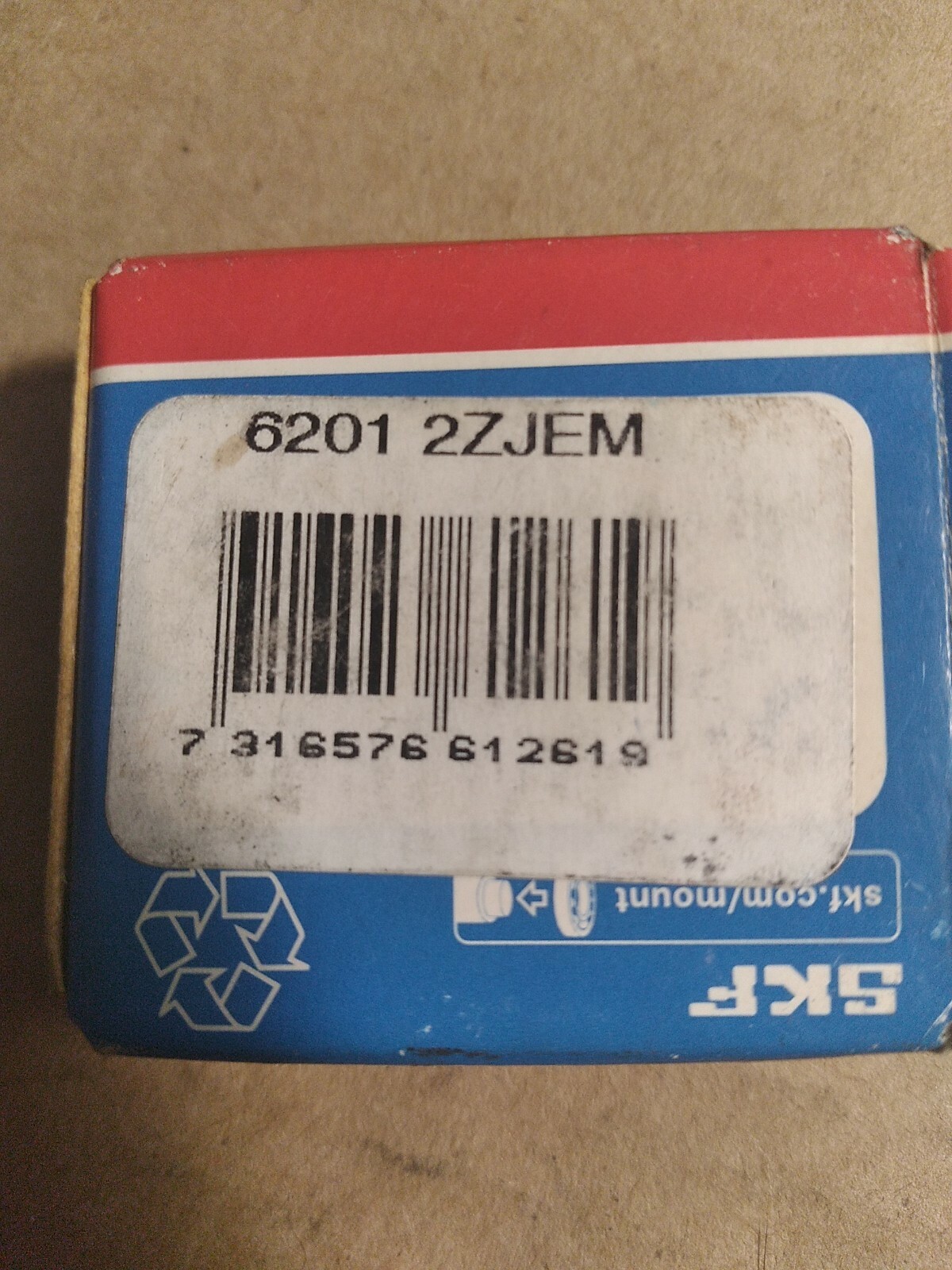 SKF 6201 2ZJEM Deep Groove Ball Bearing