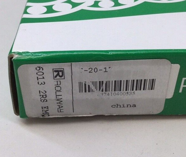 Rollway 6013 2RS EMQ Ball Bearing 60132RSEMQ