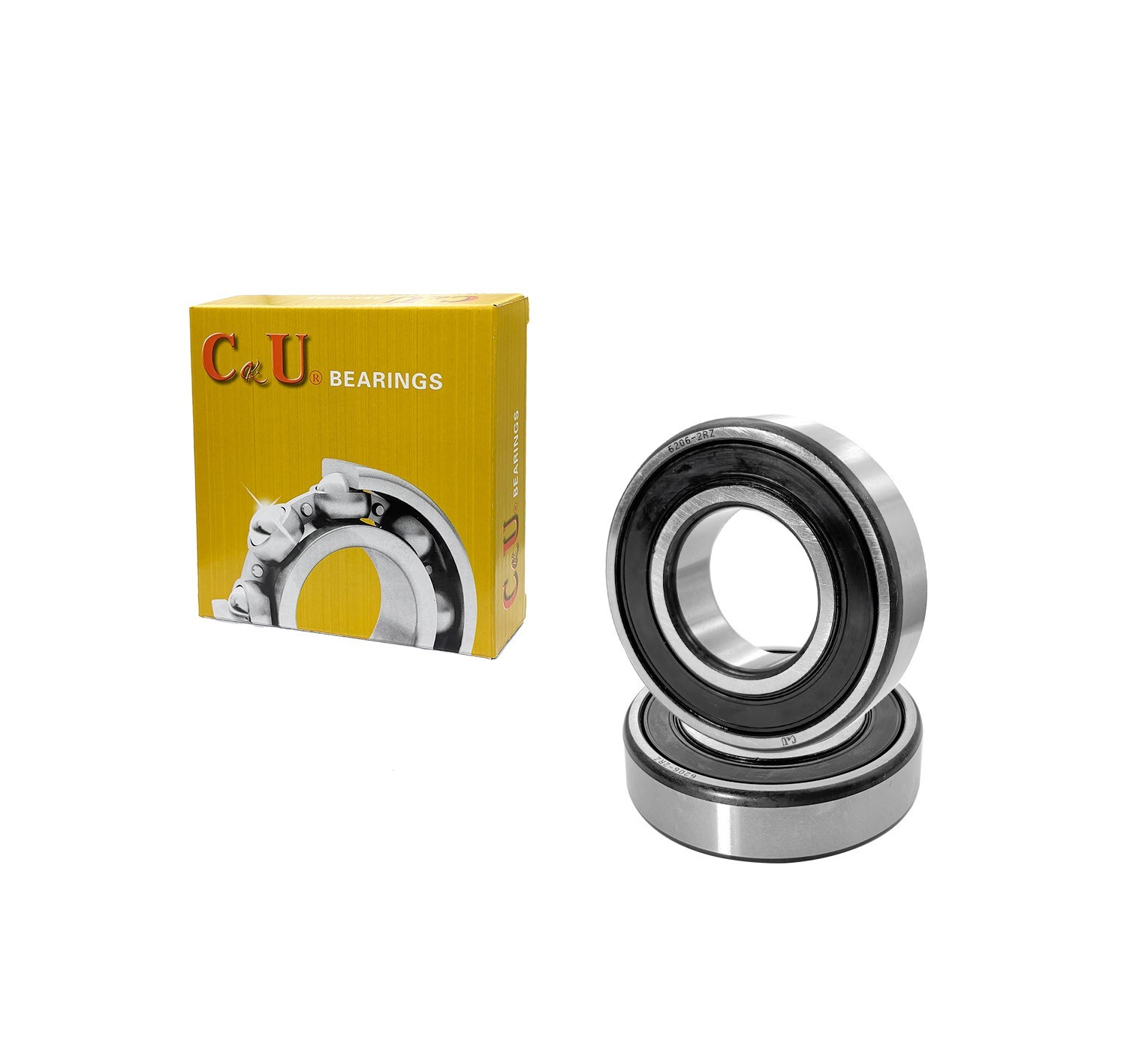 10PCS 6206-2RS Deep Groove Ball Bearings 30x62x16mm Double Rubber Sealed