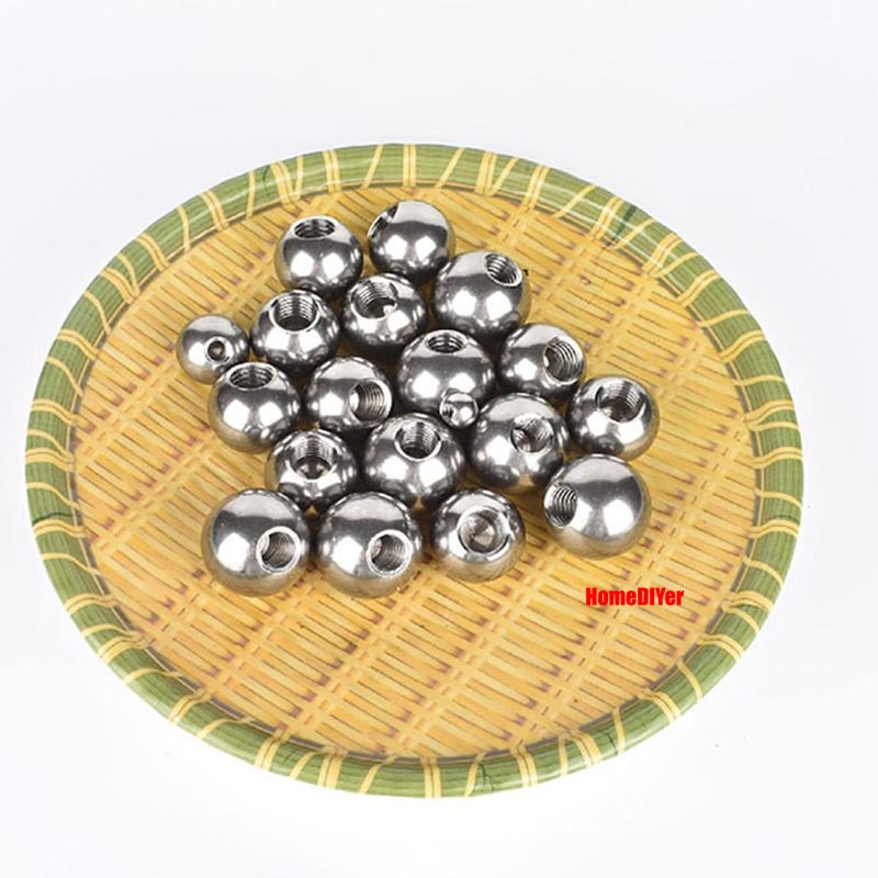 Round Ball 304 Stainless Steel Blind Hole Balls Threaded M2 M3 M4-M12 Ø 5mm~25mm