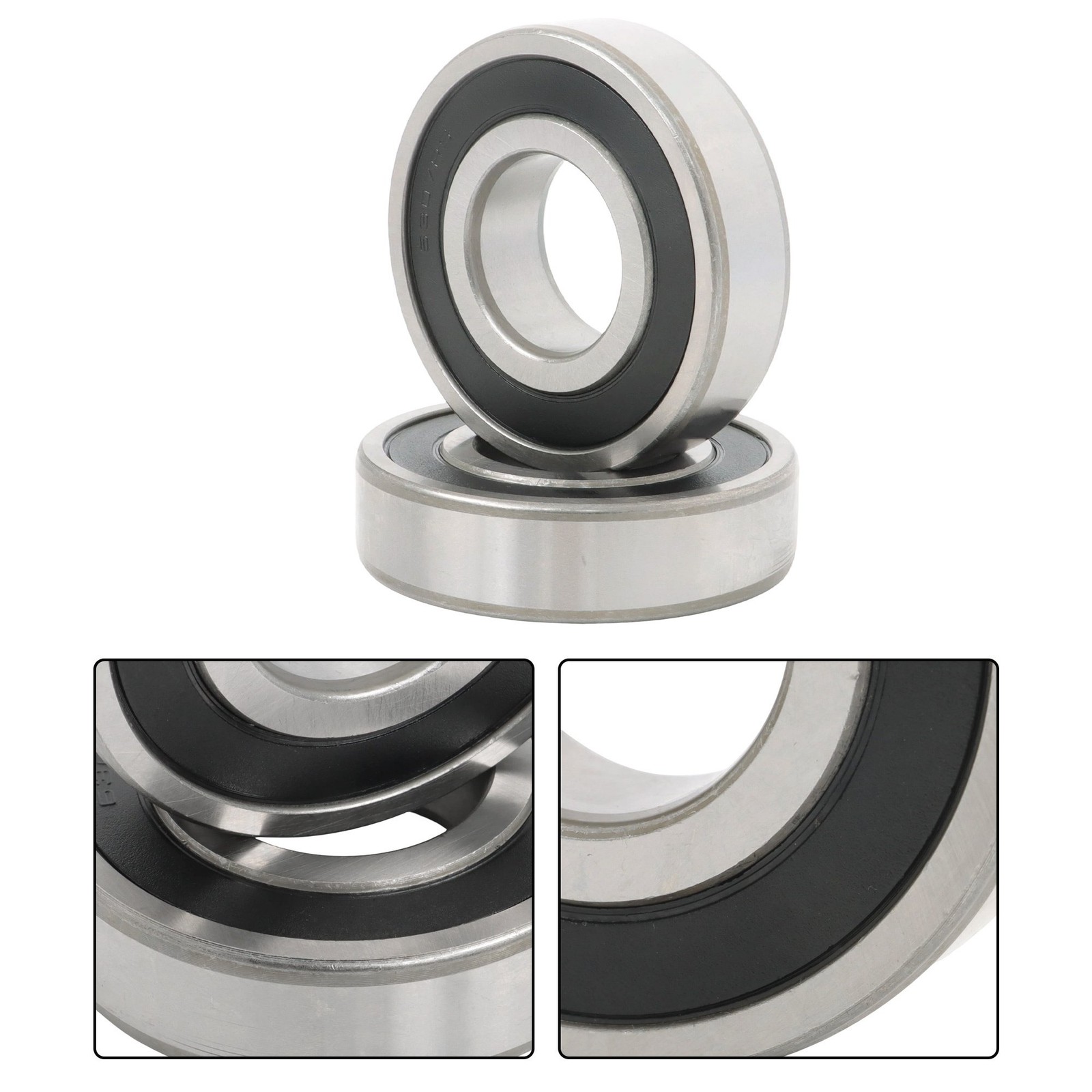 6307-2RS Bearings 2 Pack 35x80x21mm Premium Rubber Seal Low Noise