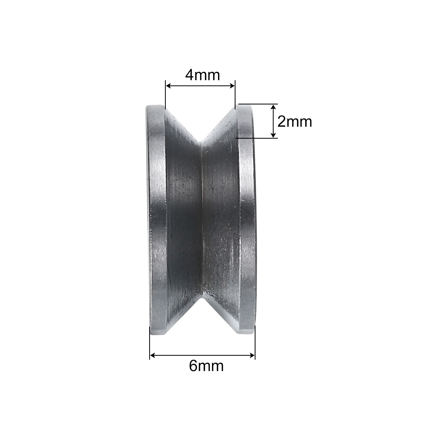 8pack V624ZZ V Groove Guide Pulley Bearing 4x13x6mm Rail Ball Bearings Wheel