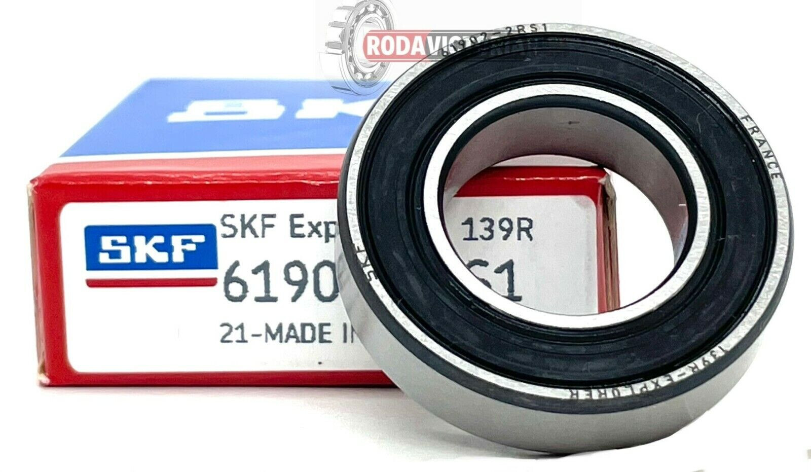 SKF 61900-2RS1 Deep Groove Ball Bearings, Rubber Sealed 10x22x6 mm
