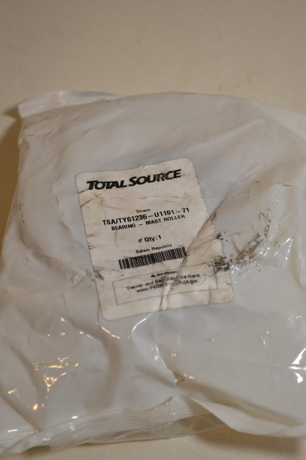 Total Source Bearing – Mast Roller TSA/TY61236-U1101-71