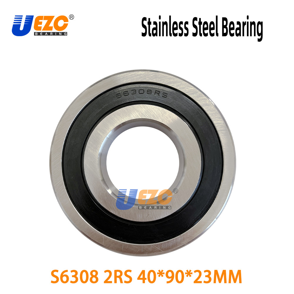 S6308 2RS S6308ZZ 40x90x23mm Stainless Steel Deep Groove Ball Bearing