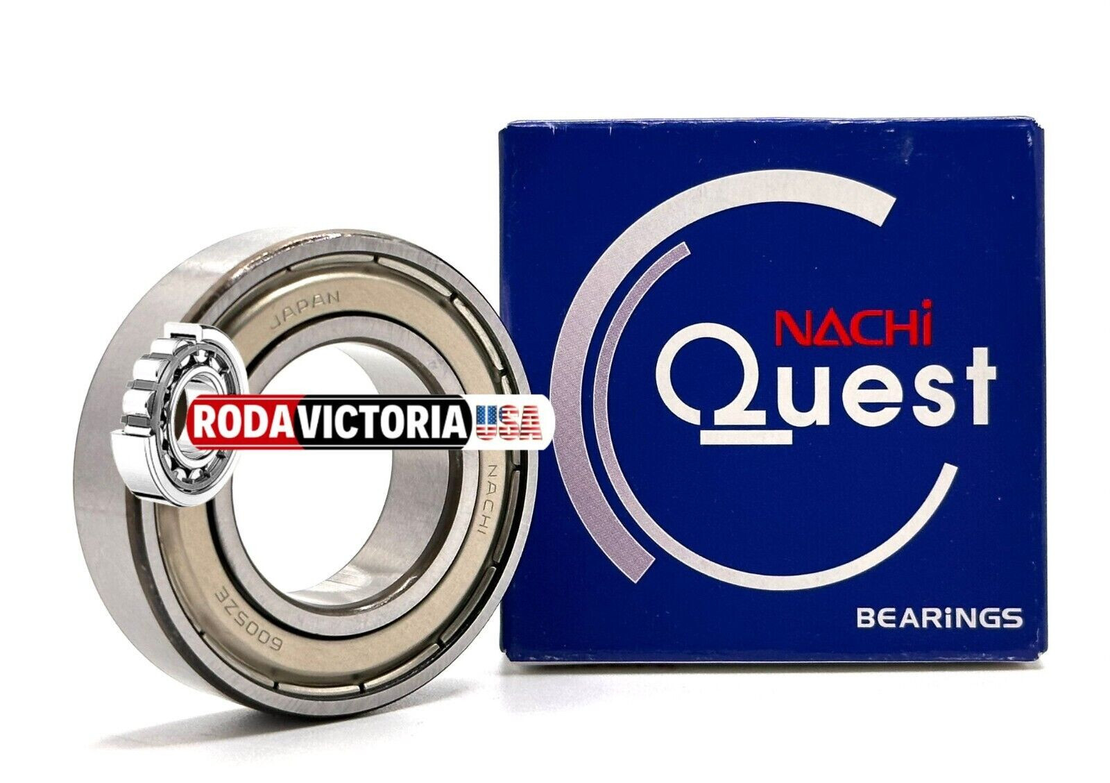 NACHI 6005 ZZ Deep Groove Ball Bearings, Metal Shielded 25x47x12 mm
