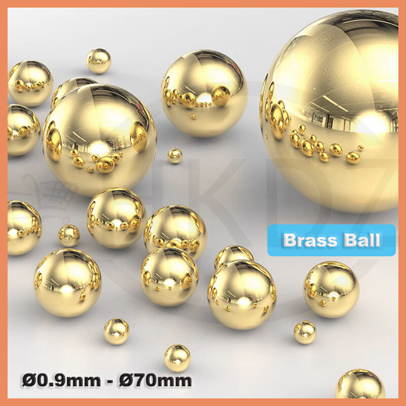 Ø0.9mm -70mm Precision Brass Ball Bearing Solid Beads Industrial Coppers Ball