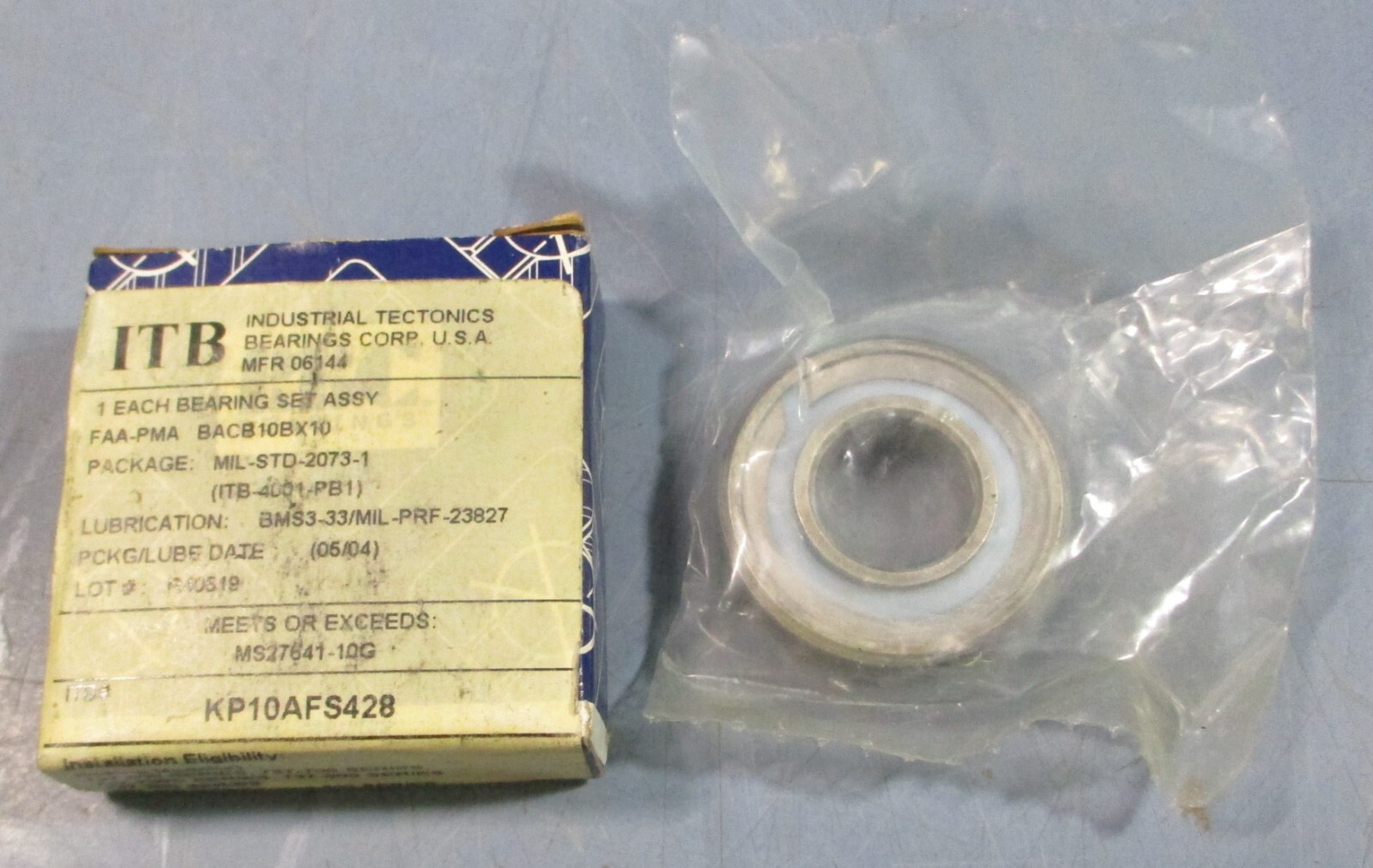 ITB Industrial Tectonics KP10AFS428 Control Bearing 5/8″ ID 1-3/8″ OD 0.406″ W