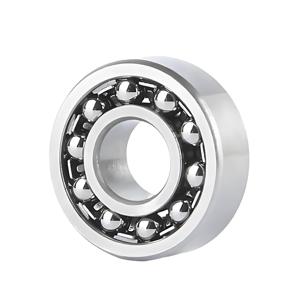 Double Row Self Aligning Ball Bearing 1200 to 1210 Bearing Steel ID 10mm-50mm